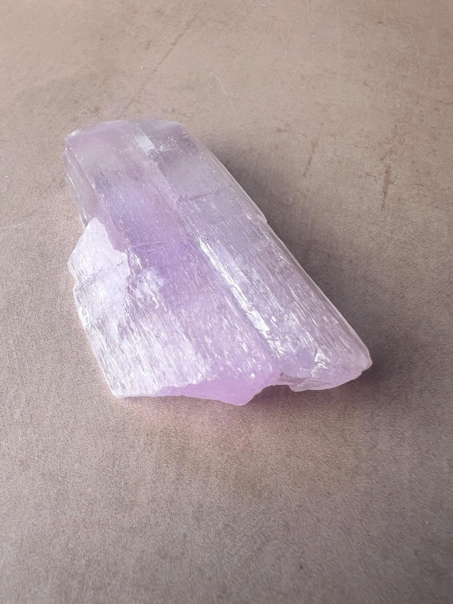 Kunzite Natural Crystal : Large Violet Spodumene from Afghanistan
