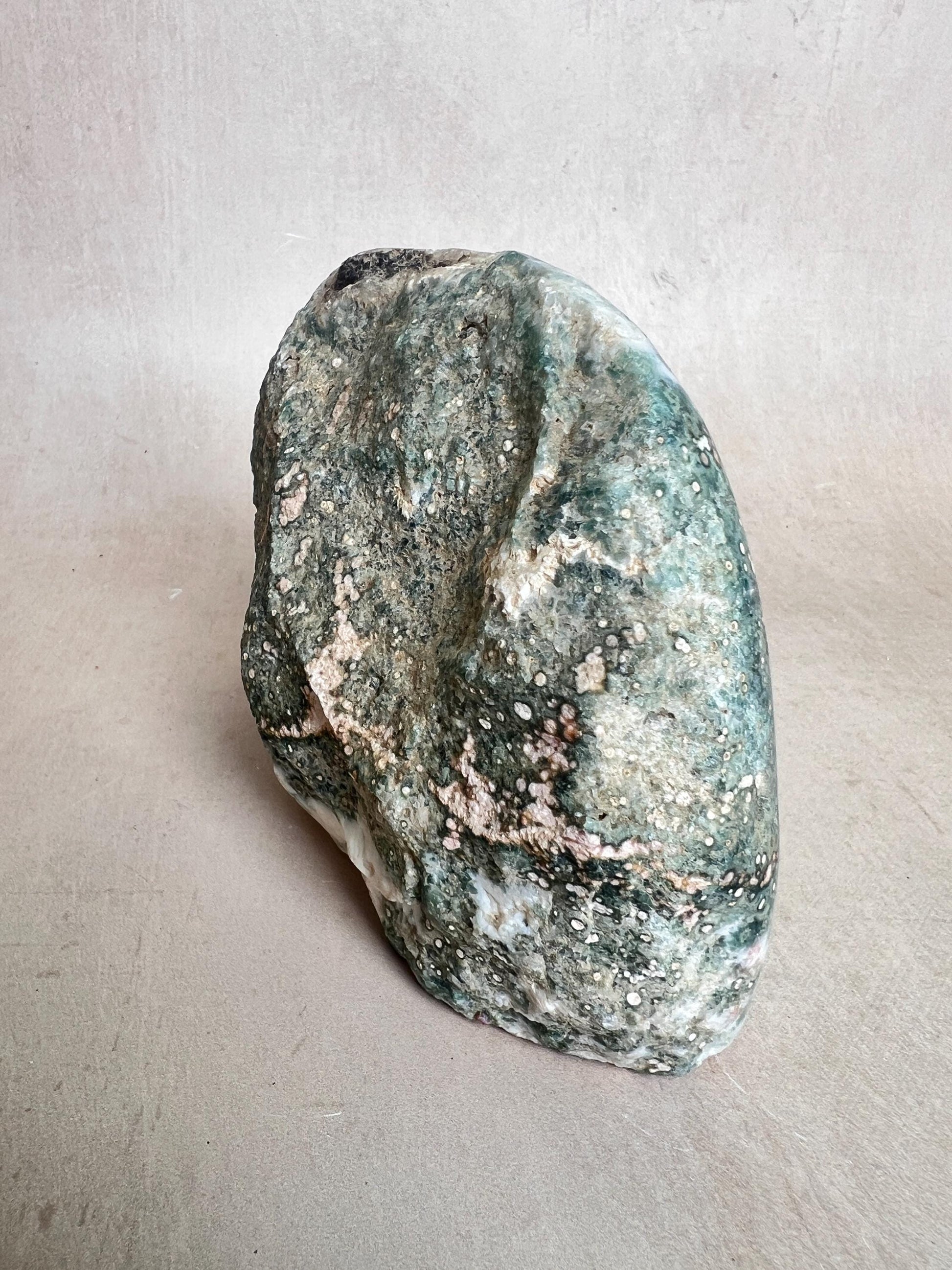 Ocean Jasper XL Half Polished Standing Free Form | Vein 1-2