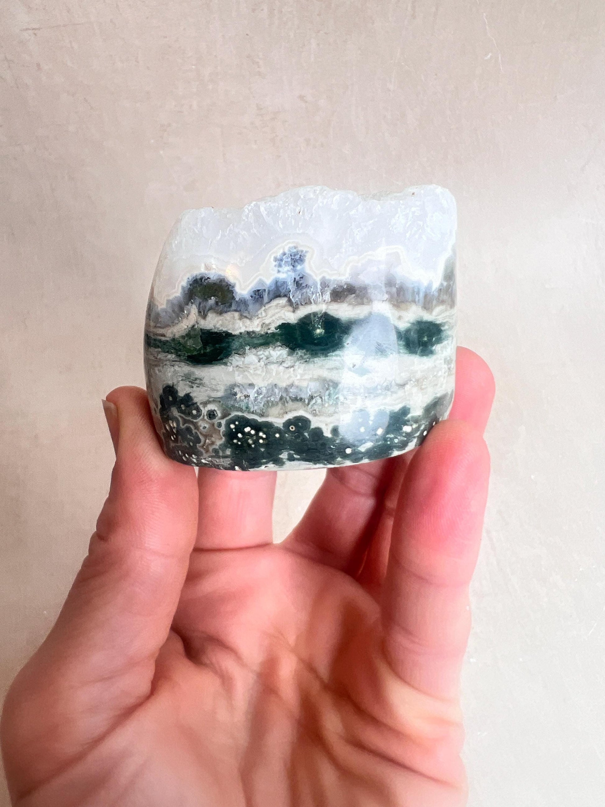Ocean Jasper Druzy Core: Vein 1-2