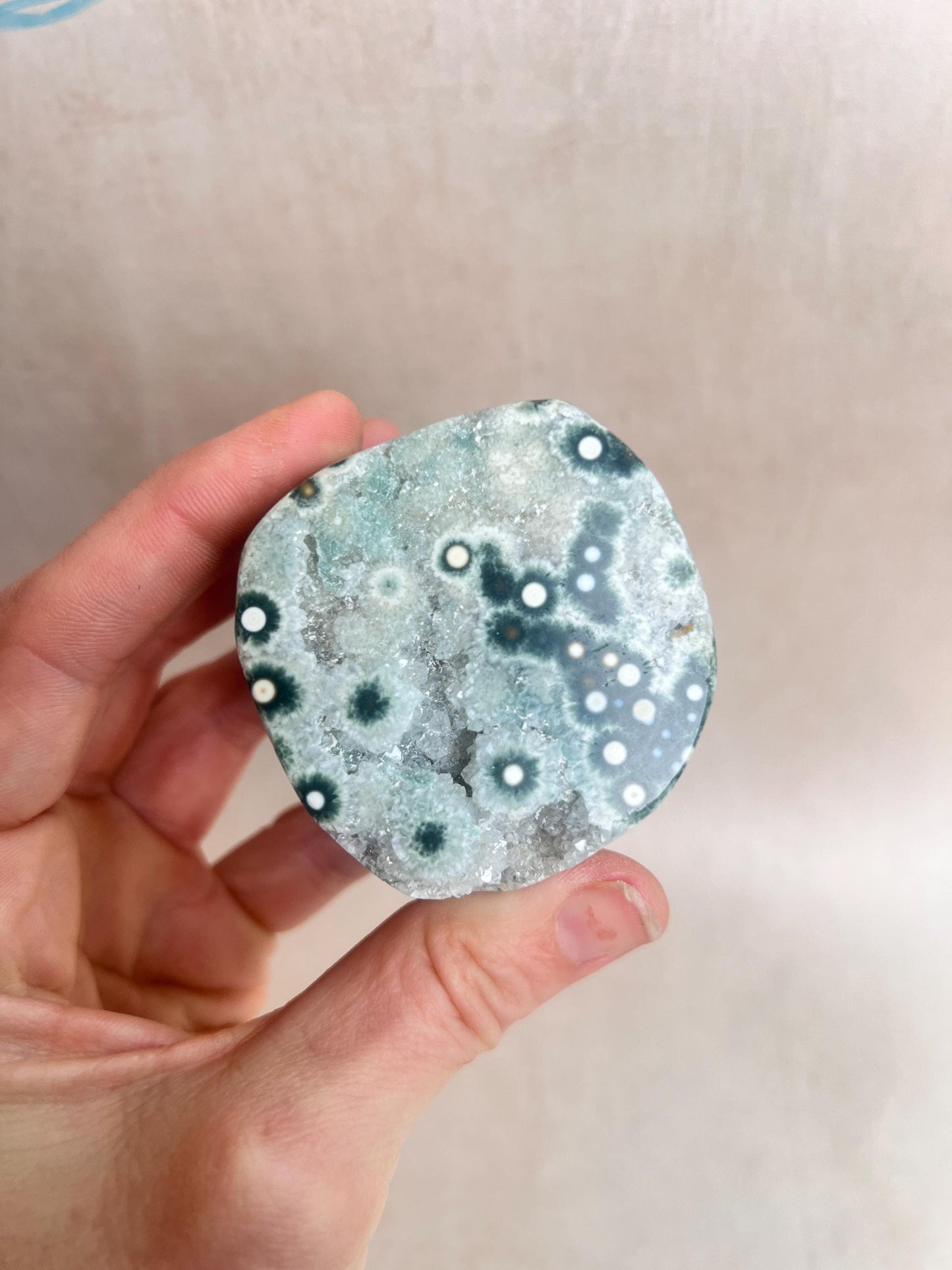Ocean Jasper Druzy Core: Vein 1-2
