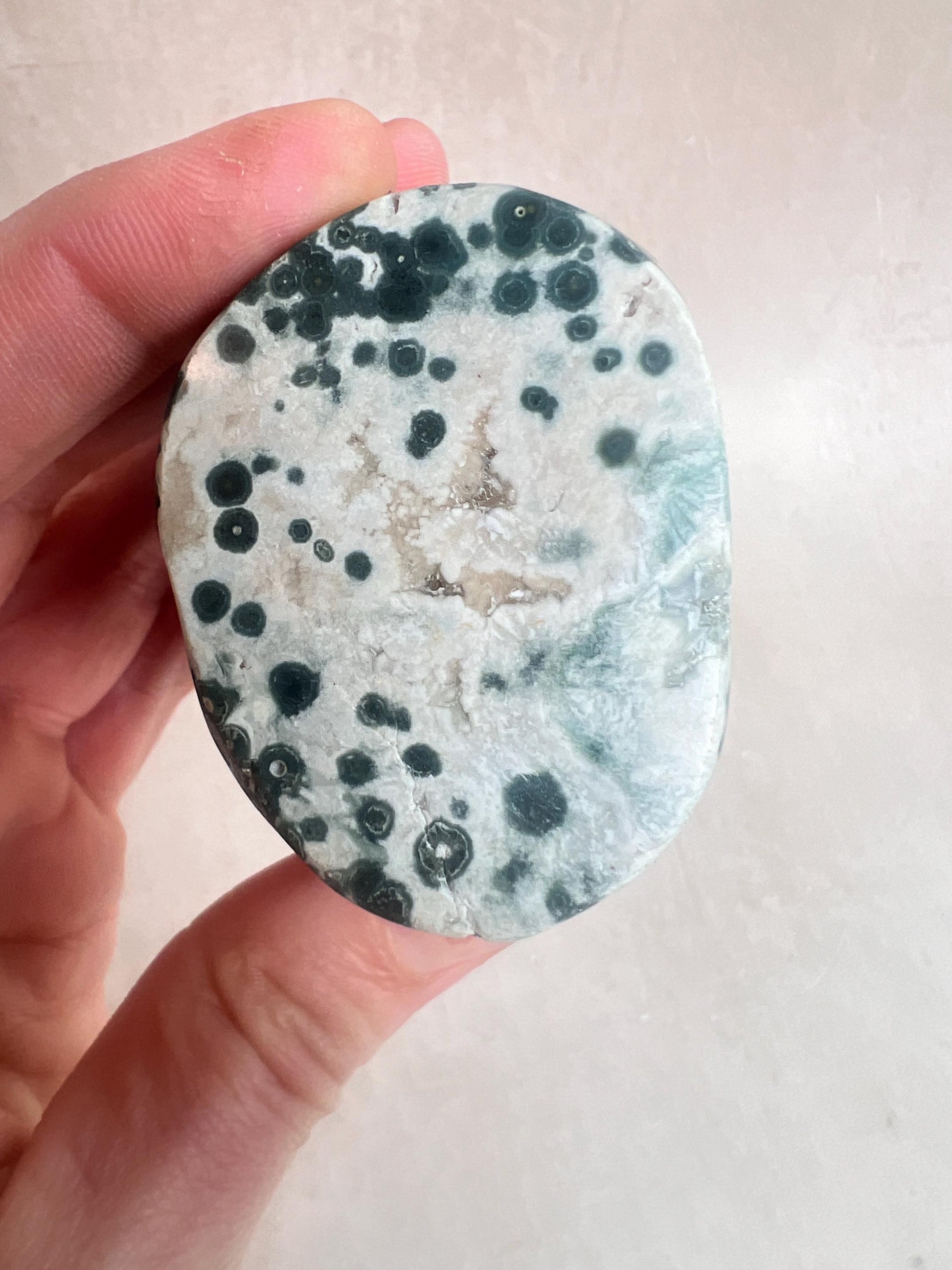 Ocean Jasper Druzy Core: Vein 1-2