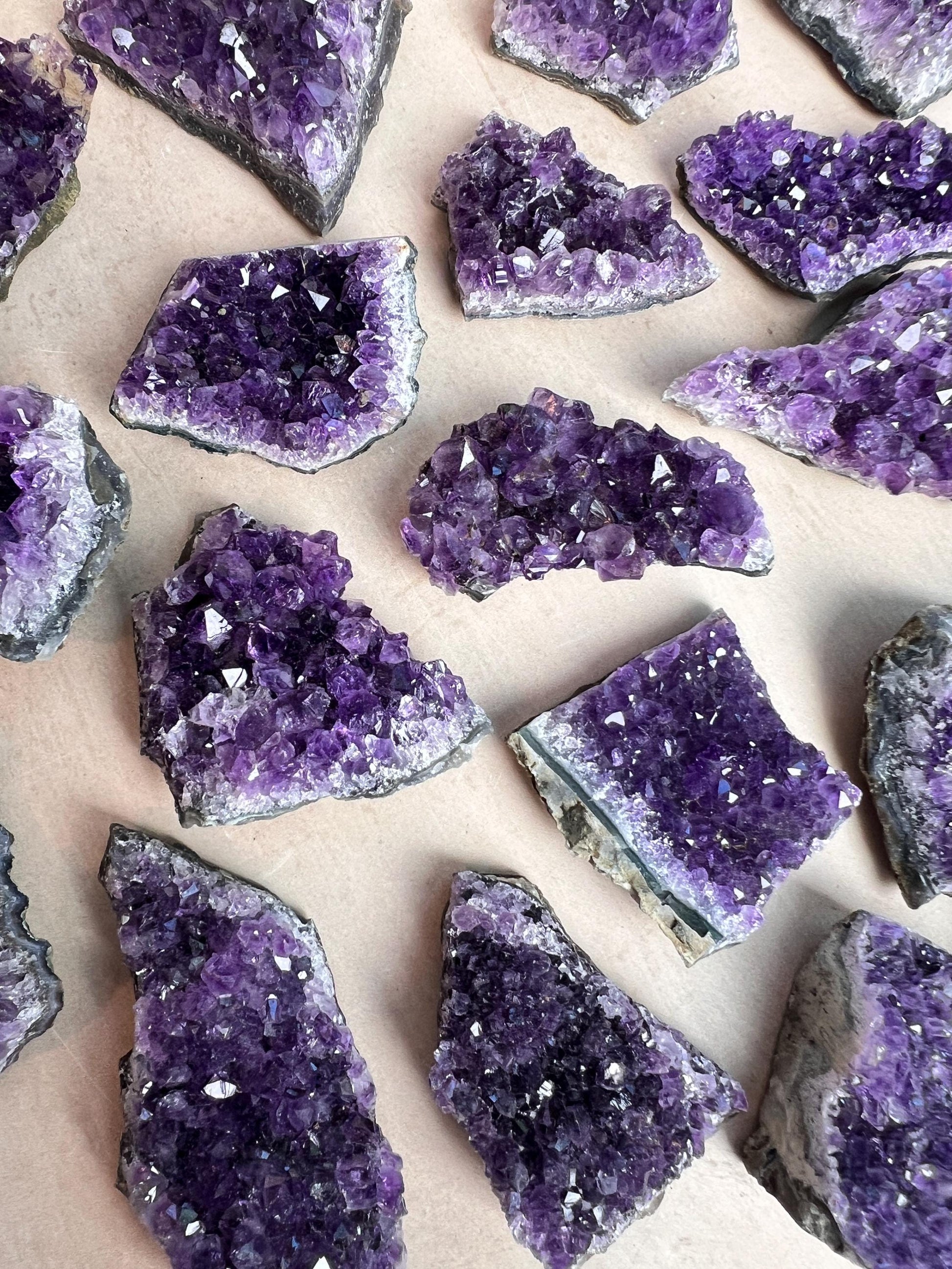 Amethyst Crystal Clusters High Grade