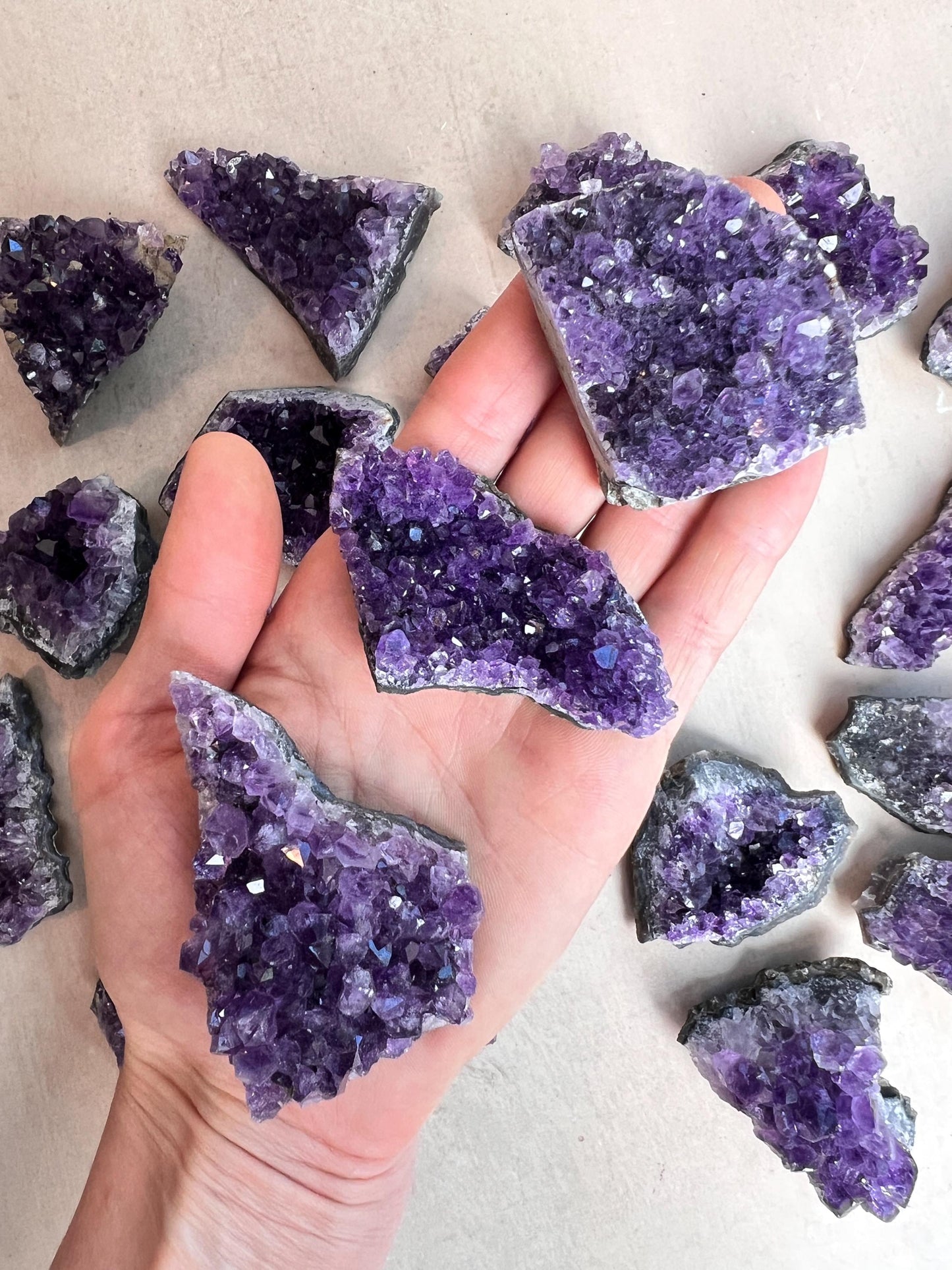 Amethyst Crystal Clusters High Grade