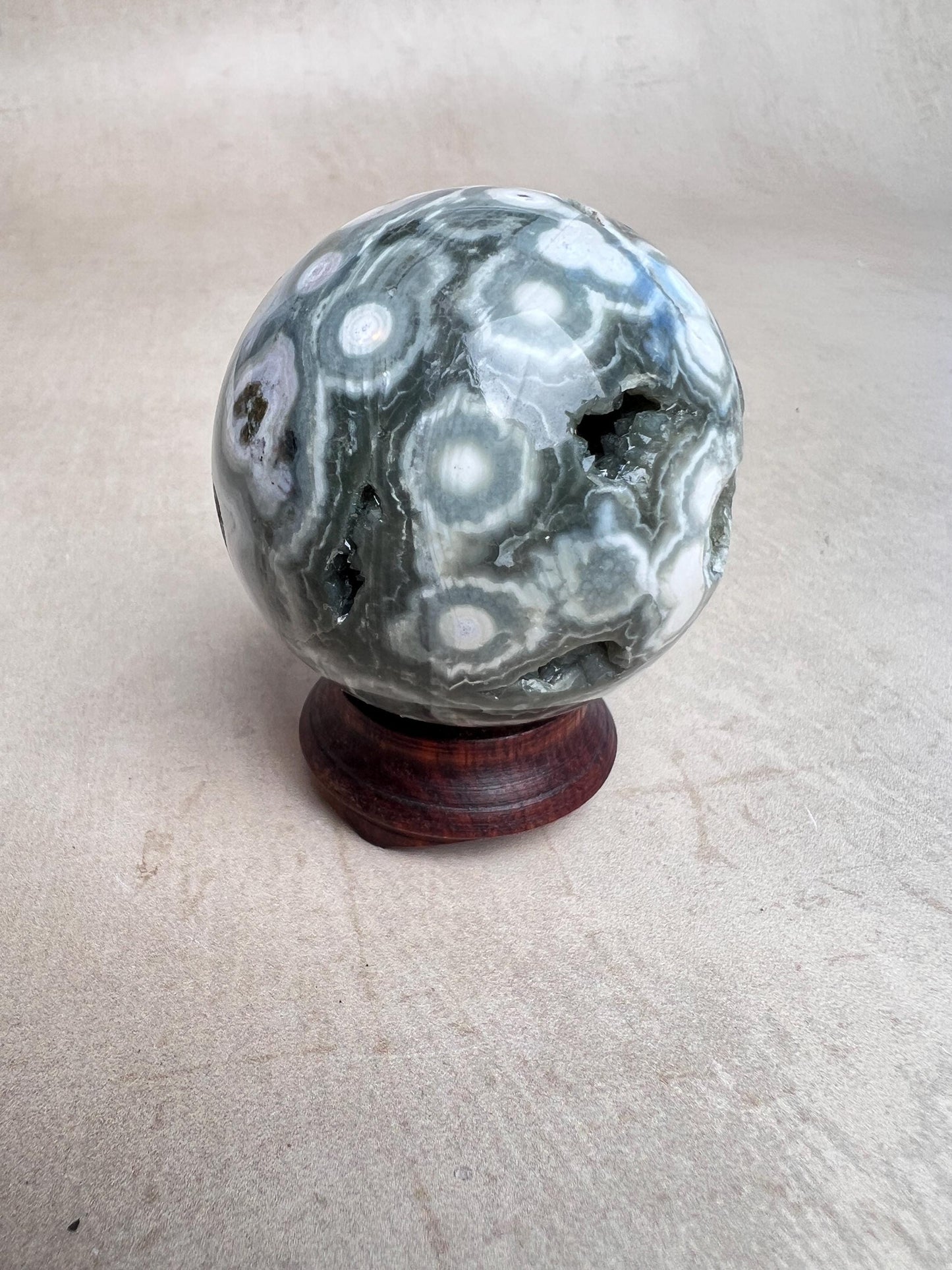 Ocean Jasper Sphere Old Stock Crystal Sphere | Vein 1-2
