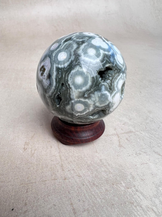 Ocean Jasper Sphere Old Stock Crystal Sphere | Vein 1-2
