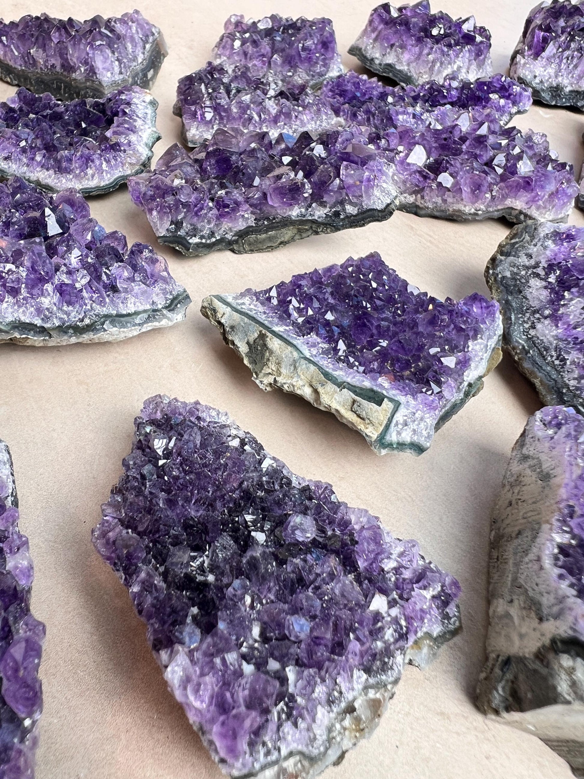 Amethyst Crystal Clusters High Grade