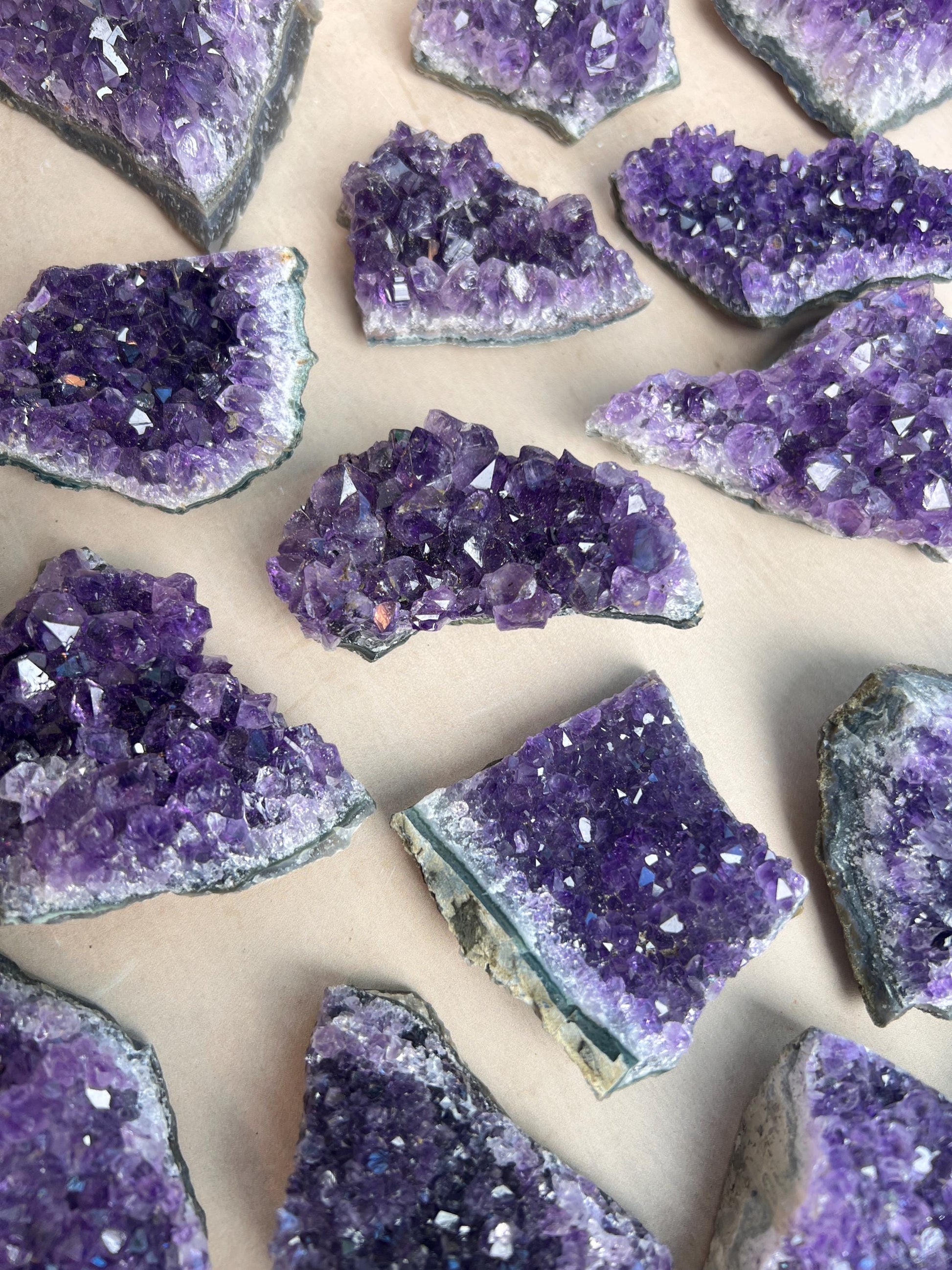 Amethyst Crystal Clusters High Grade
