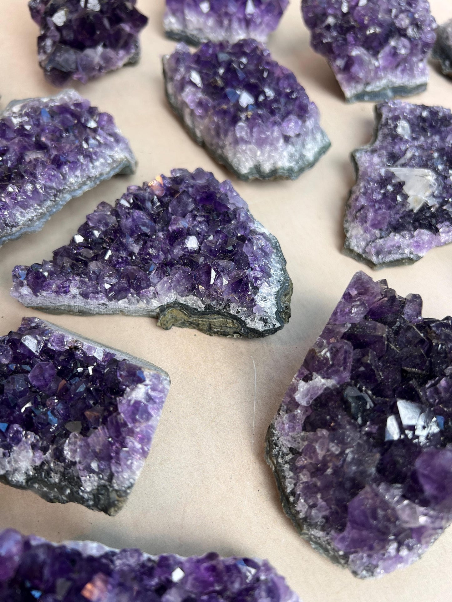 Amethyst Crystal Clusters High Grade 3"