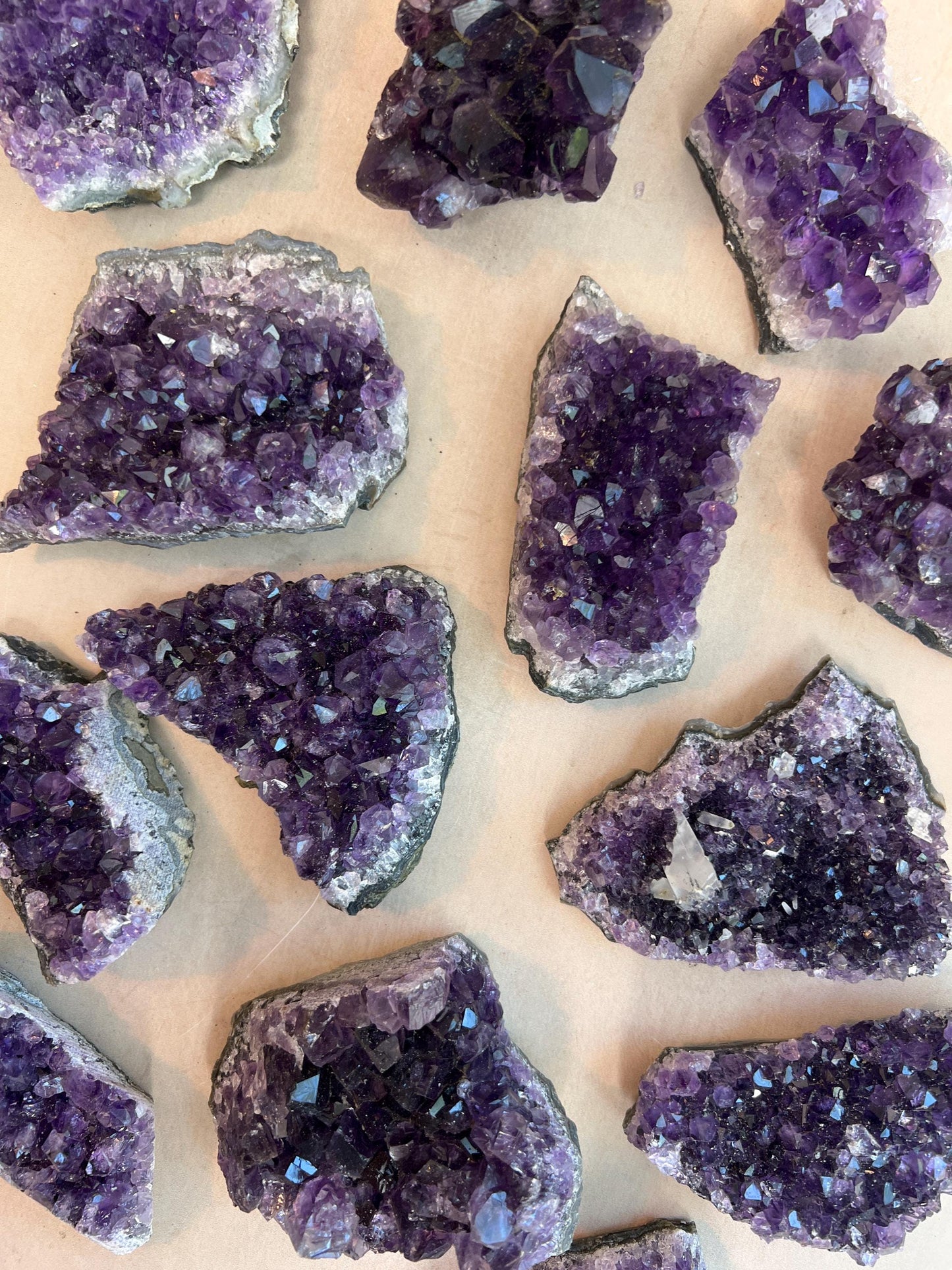 Amethyst Crystal Clusters High Grade 3"