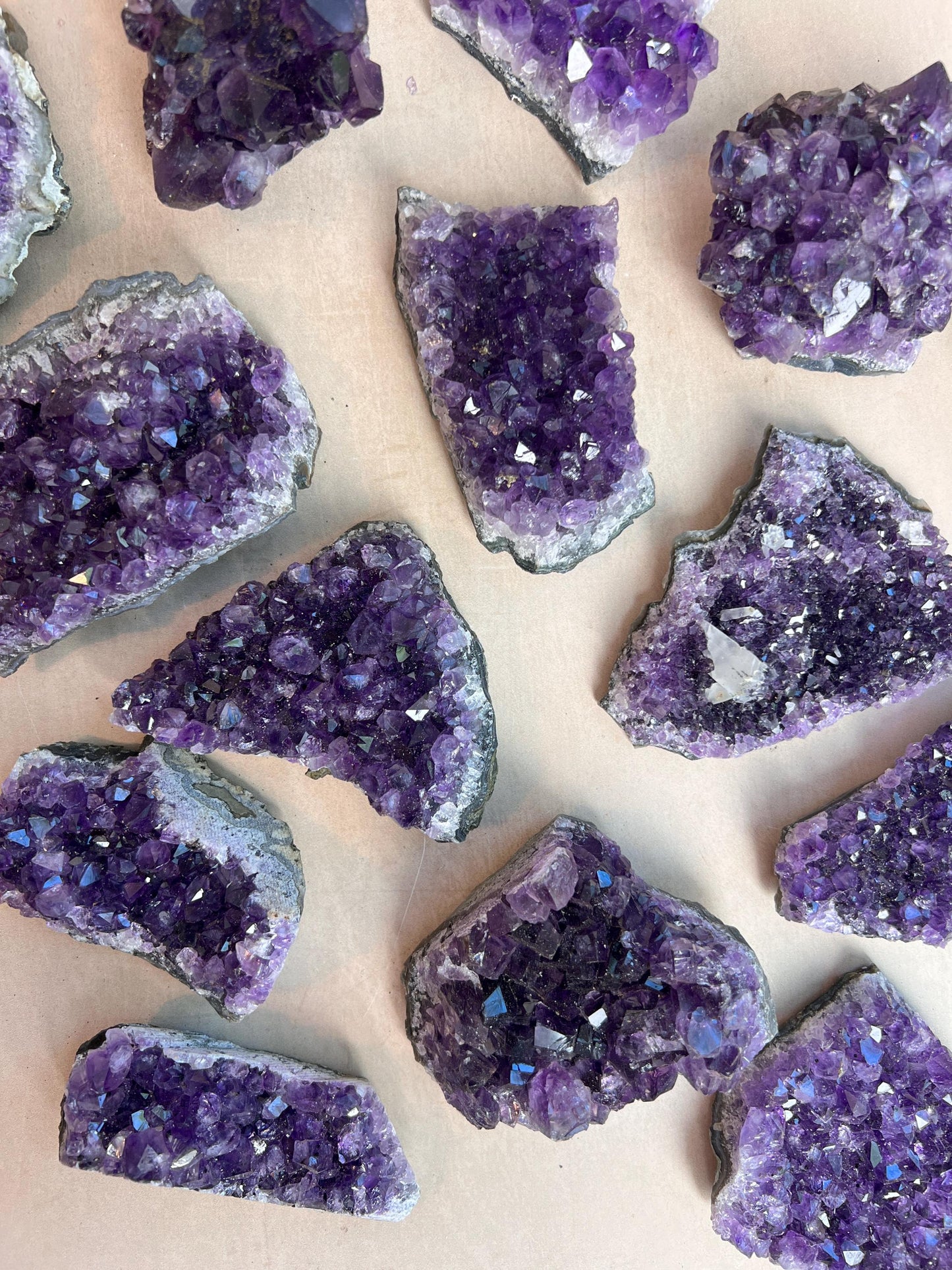 Amethyst Crystal Clusters High Grade 3"