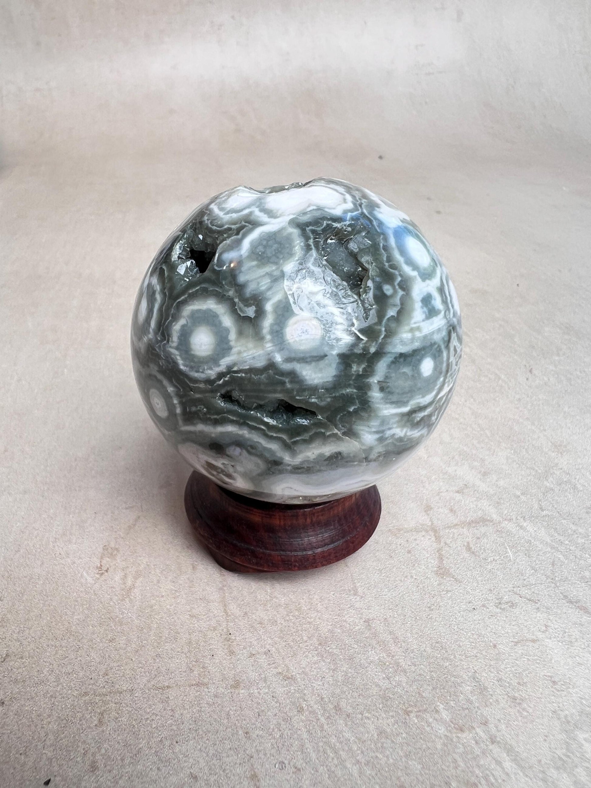 Ocean Jasper Sphere Old Stock Crystal Sphere | Vein 1-2