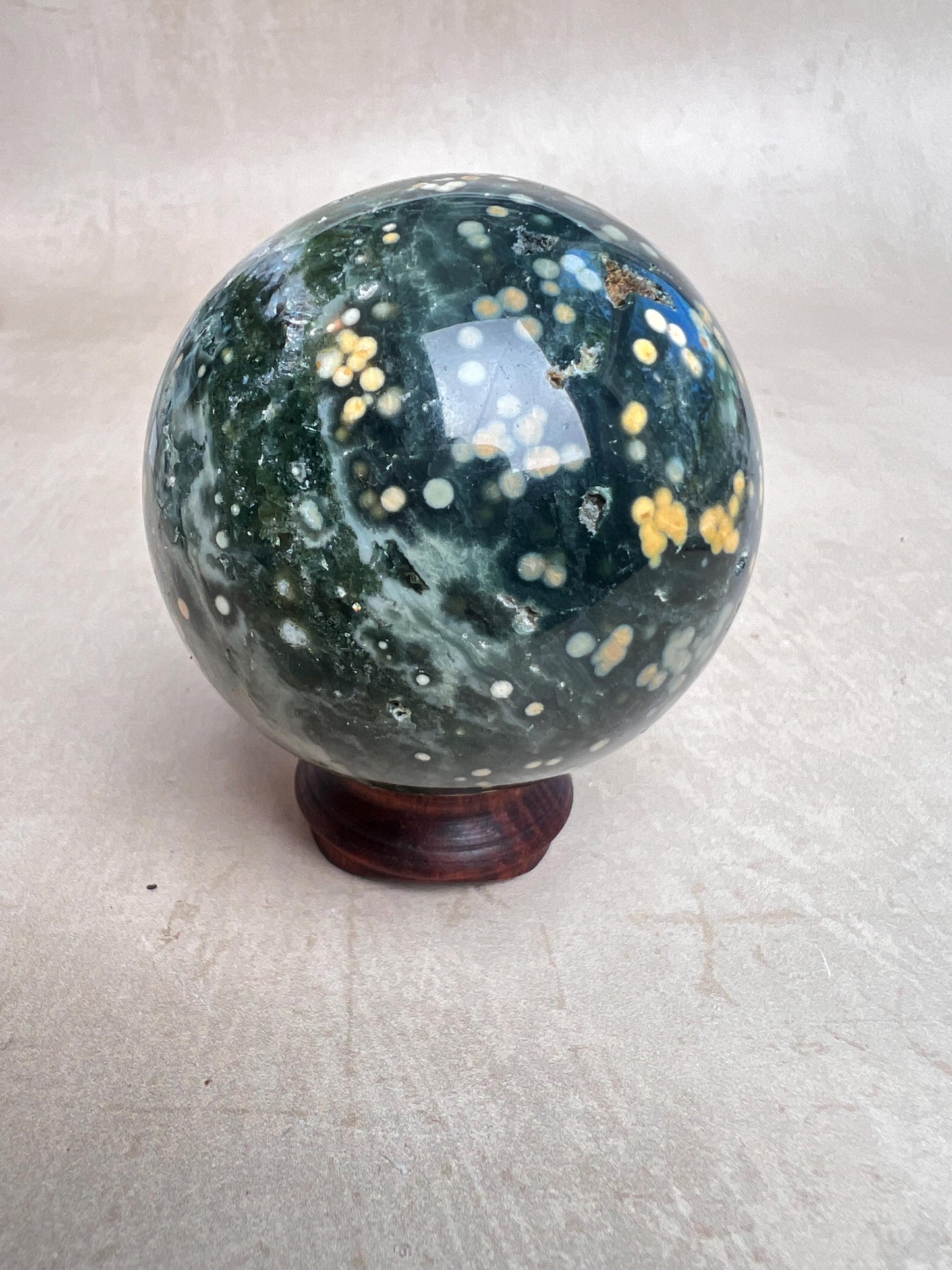 Ocean Jasper Sphere Old Stock