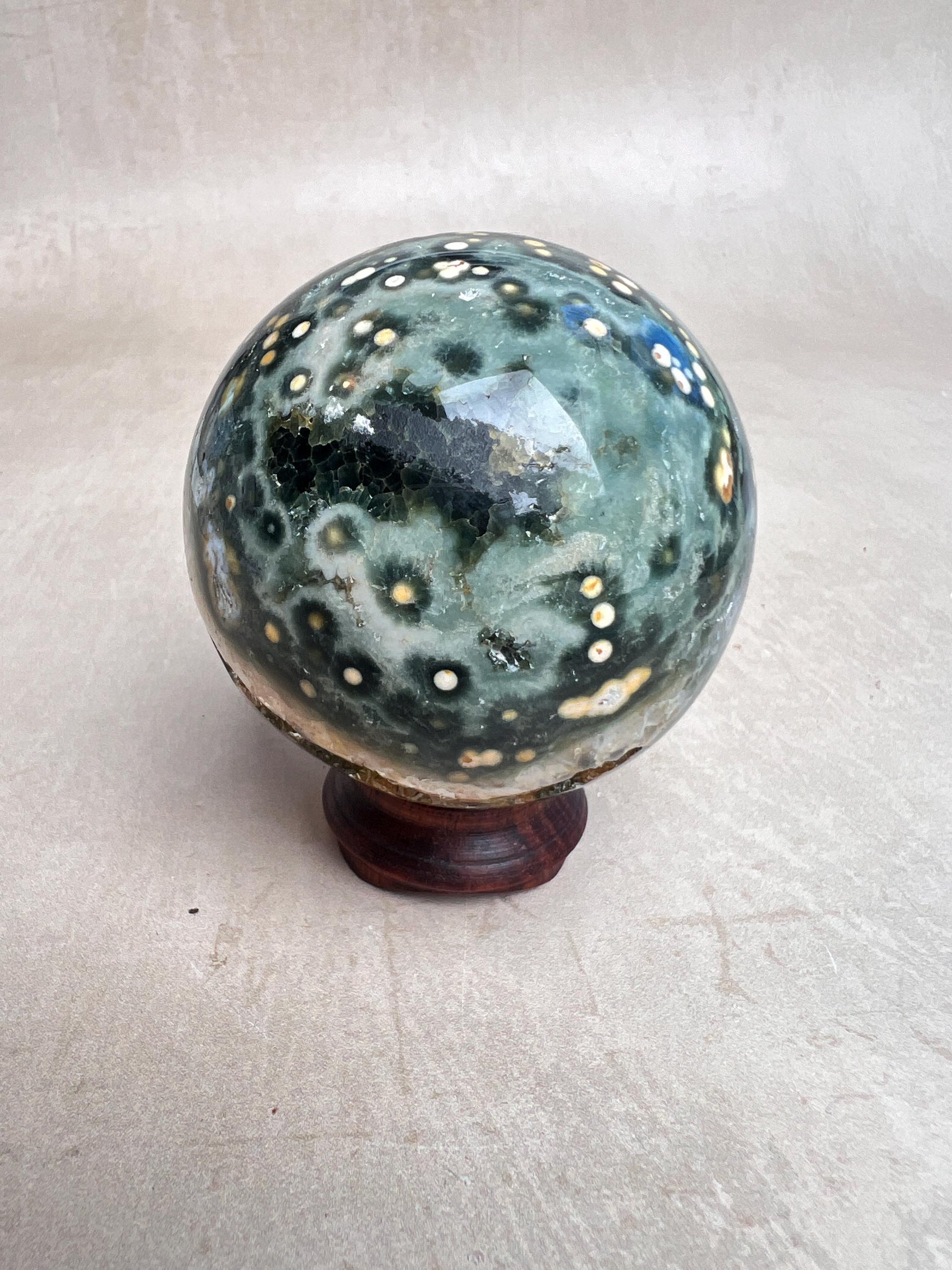 Ocean Jasper Sphere Old Stock