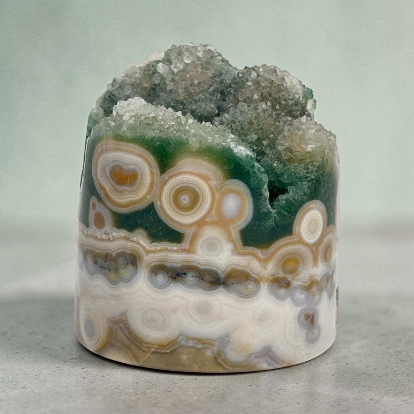 Ocean Jasper Vein 8 Druze Core
