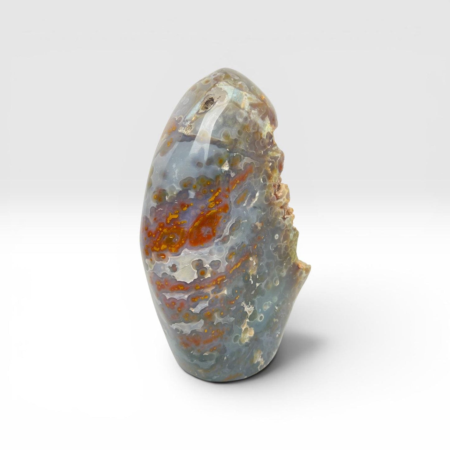 Rare Ocean Jasper Jelly Free Form – Large One-of-a-Kind with Botryoidal Orbs