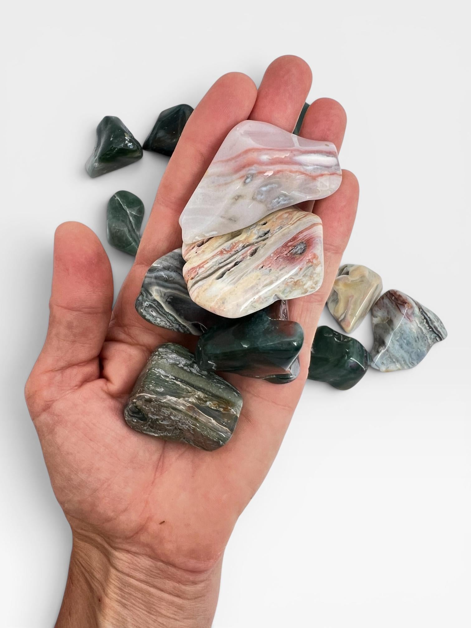Ocean Wave Jasper - Marovato Tumbled Pocket Stones