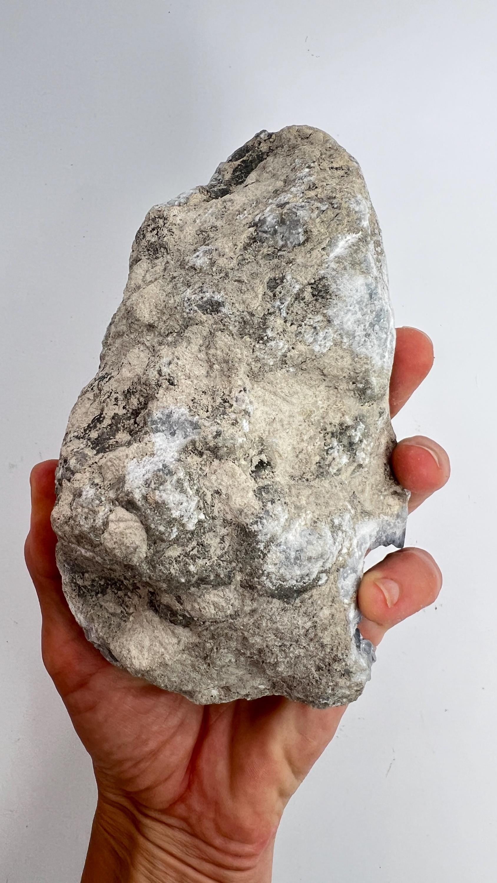 Raw Celestite Geode - Natural Blue Madagascar Celestine Crystal Cluster Specimen