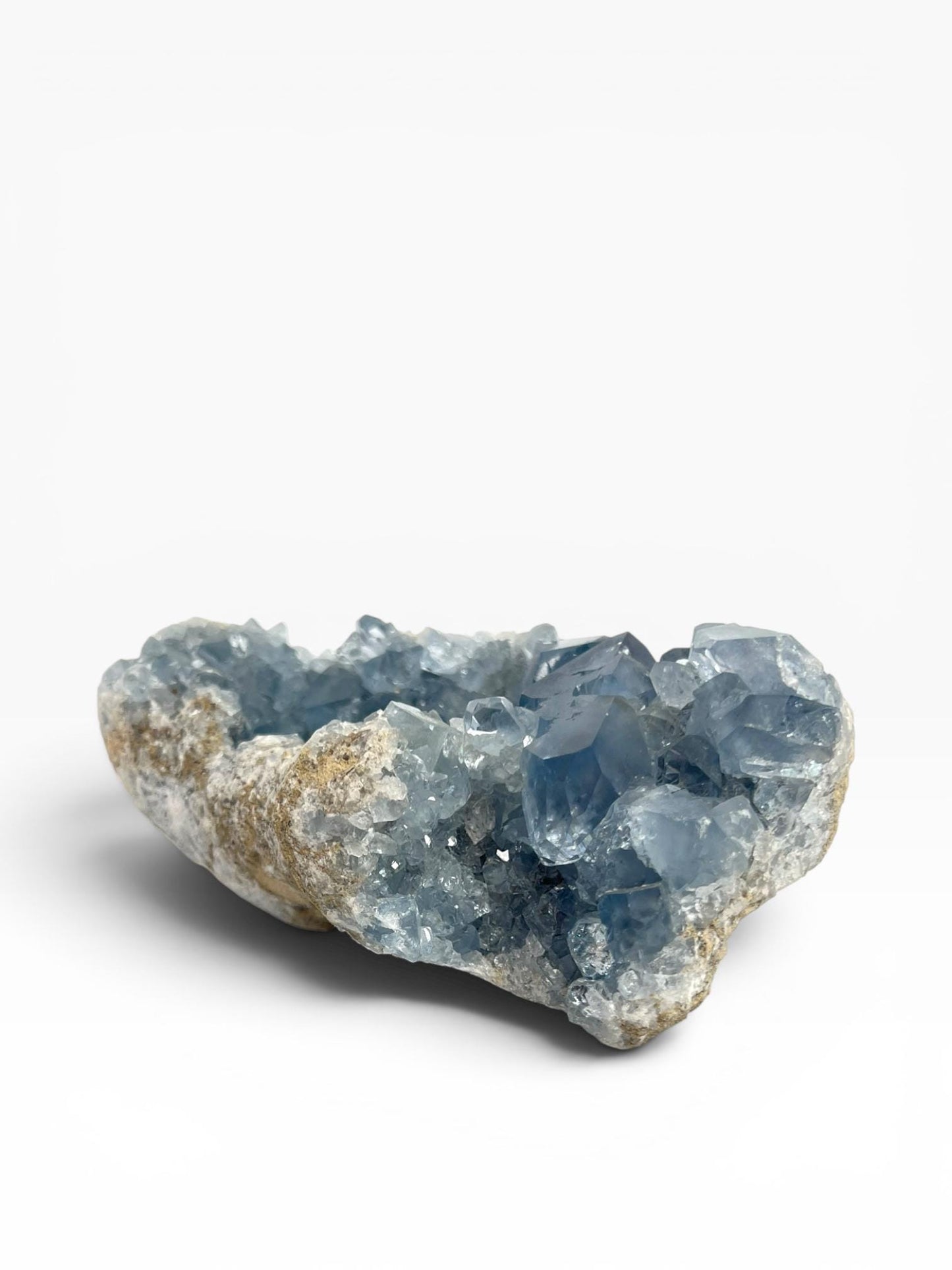Raw Celestite Geode - Natural Blue Madagascar Celestine Crystal Cluster Specimen
