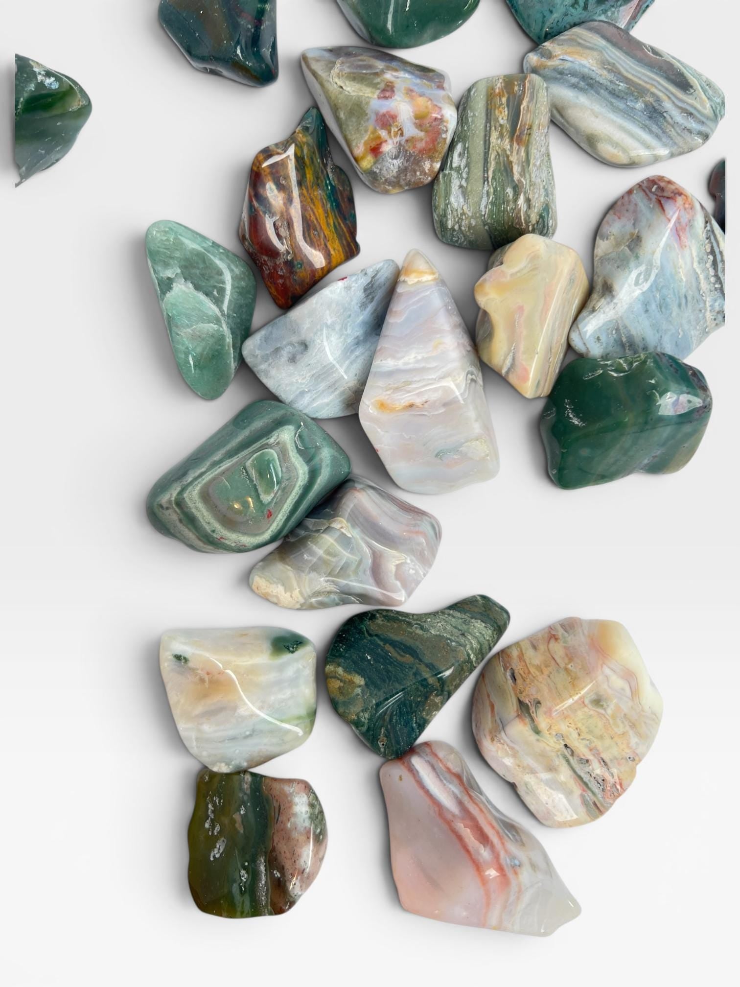 Ocean Wave Jasper - Marovato Tumbled Pocket Stones