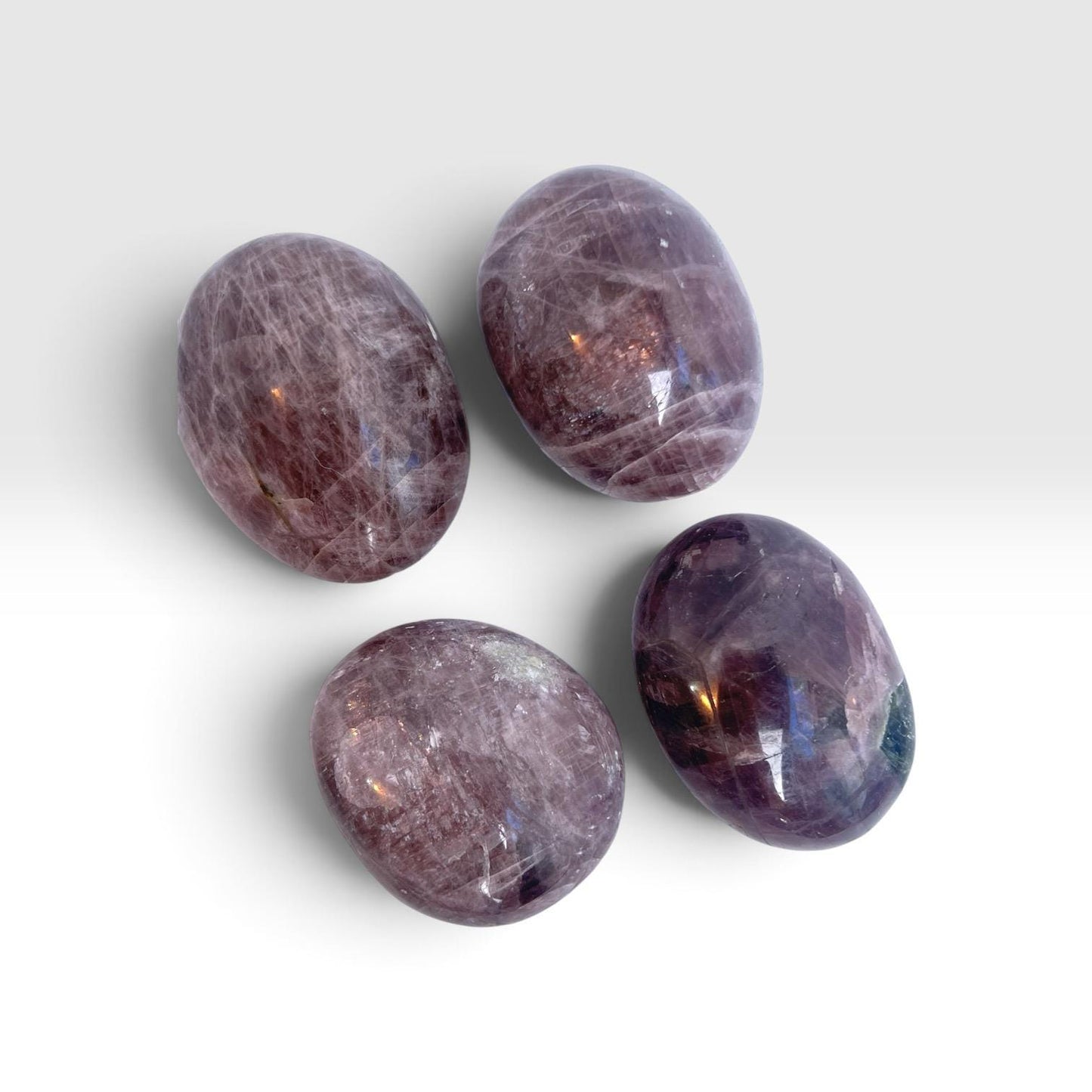 Purple Anhydrite Large Palm Stones, Your choice : Rare Madagascar crystal