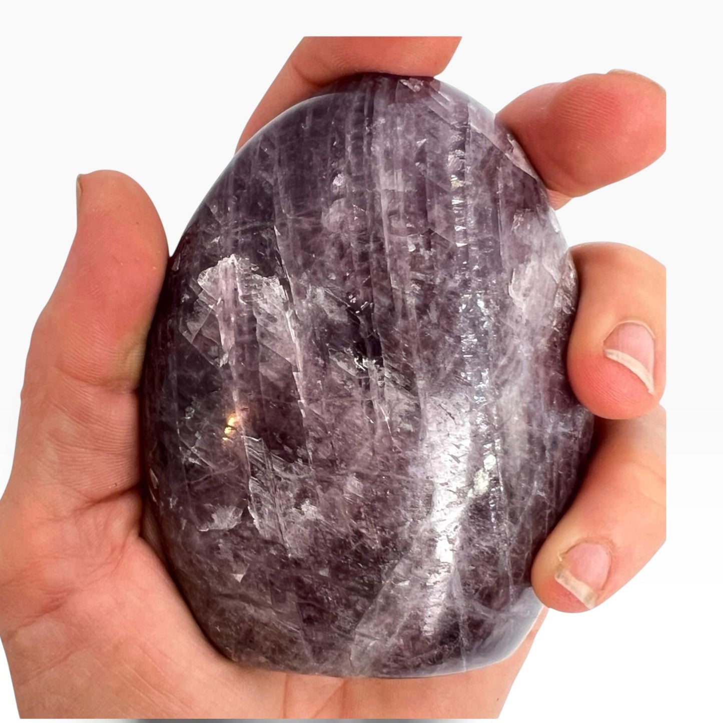 Purple Anhydrite Freeform: Polished Rare Free Standing Crystal
