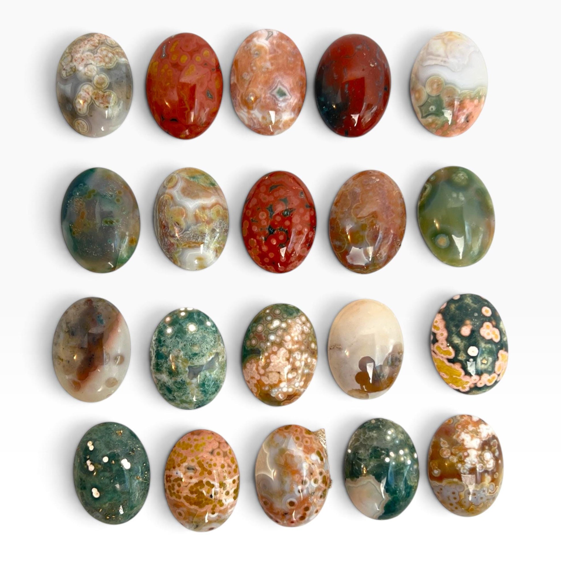 Ocean Jasper Marovato Cabochons set of 5: Your Choice