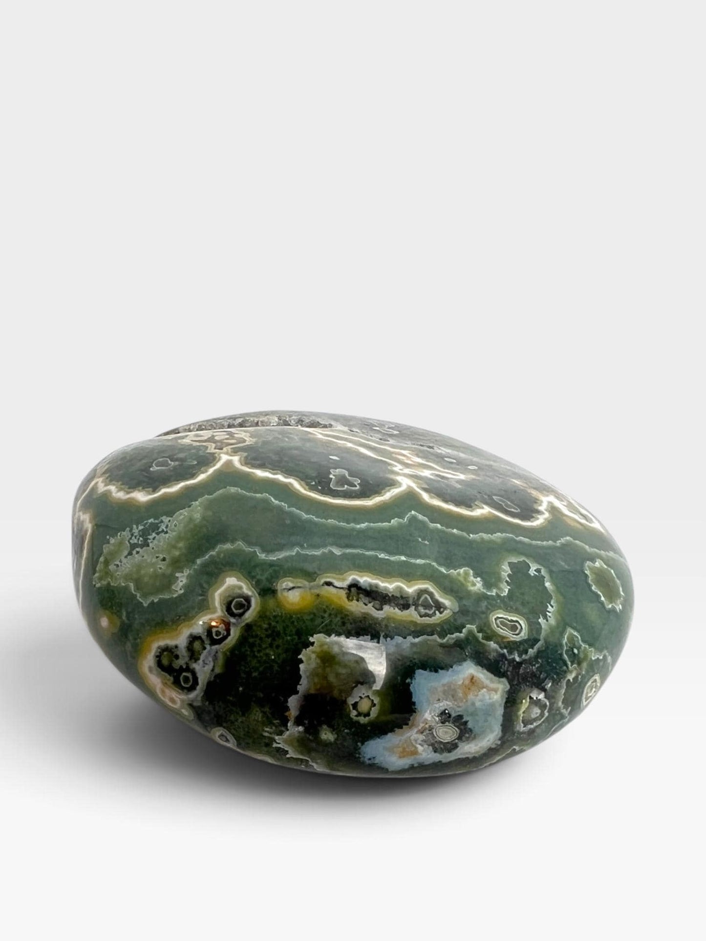 Ocean Jasper Old Stock Crystal Palm Stone: Marovato Vein 7 XL