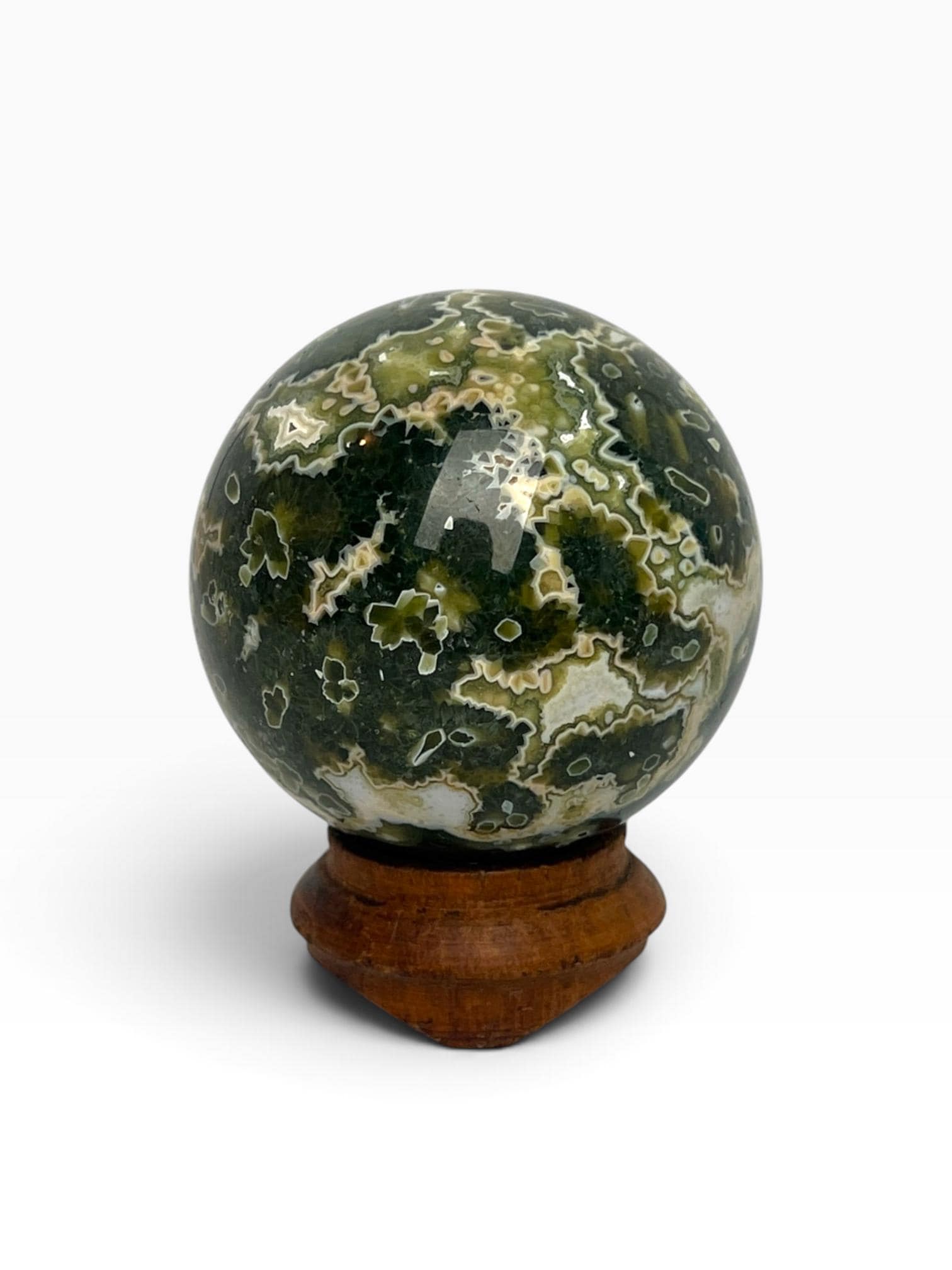 Ocean Jasper Sphere Old Stock Crystal Sphere: Vein 7