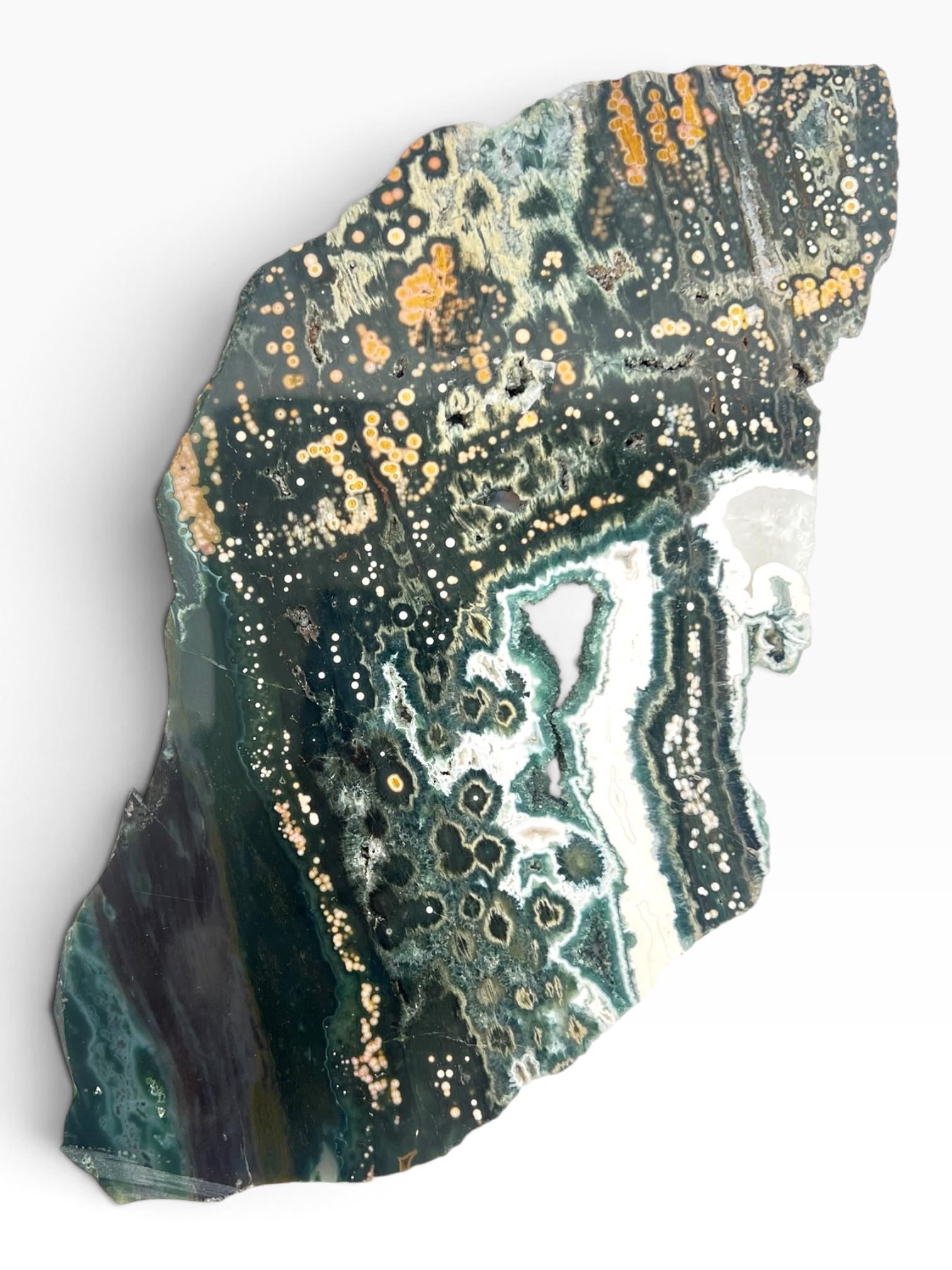 Ocean Jasper Marovato Slab : Polished Early Vein Collection Piece