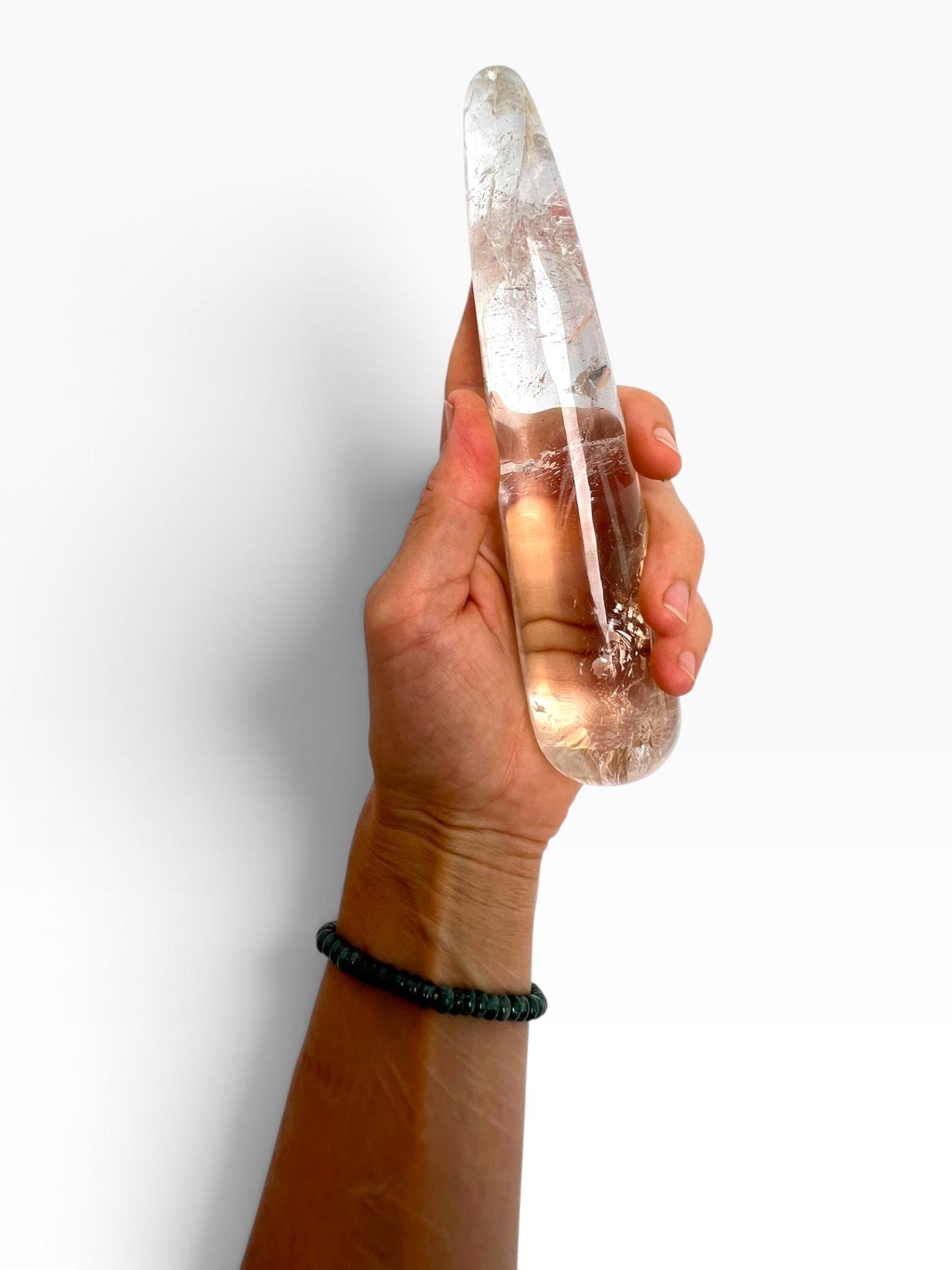 Clear Quartz Crystal Massage Wand Tool