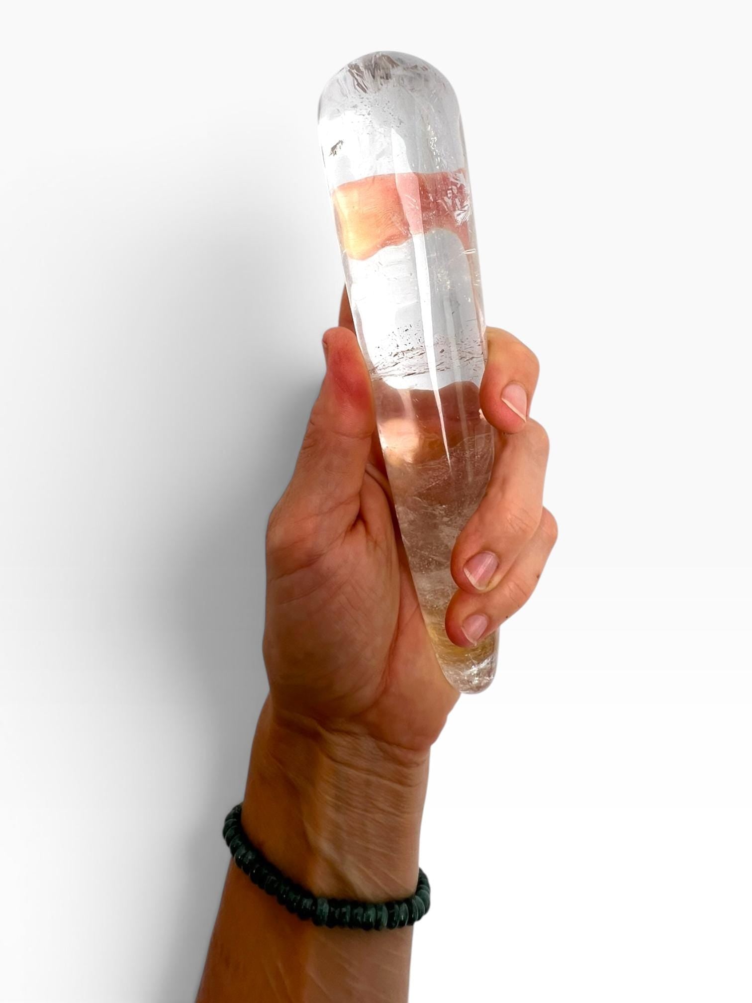 Clear Quartz Crystal Massage Wand Tool