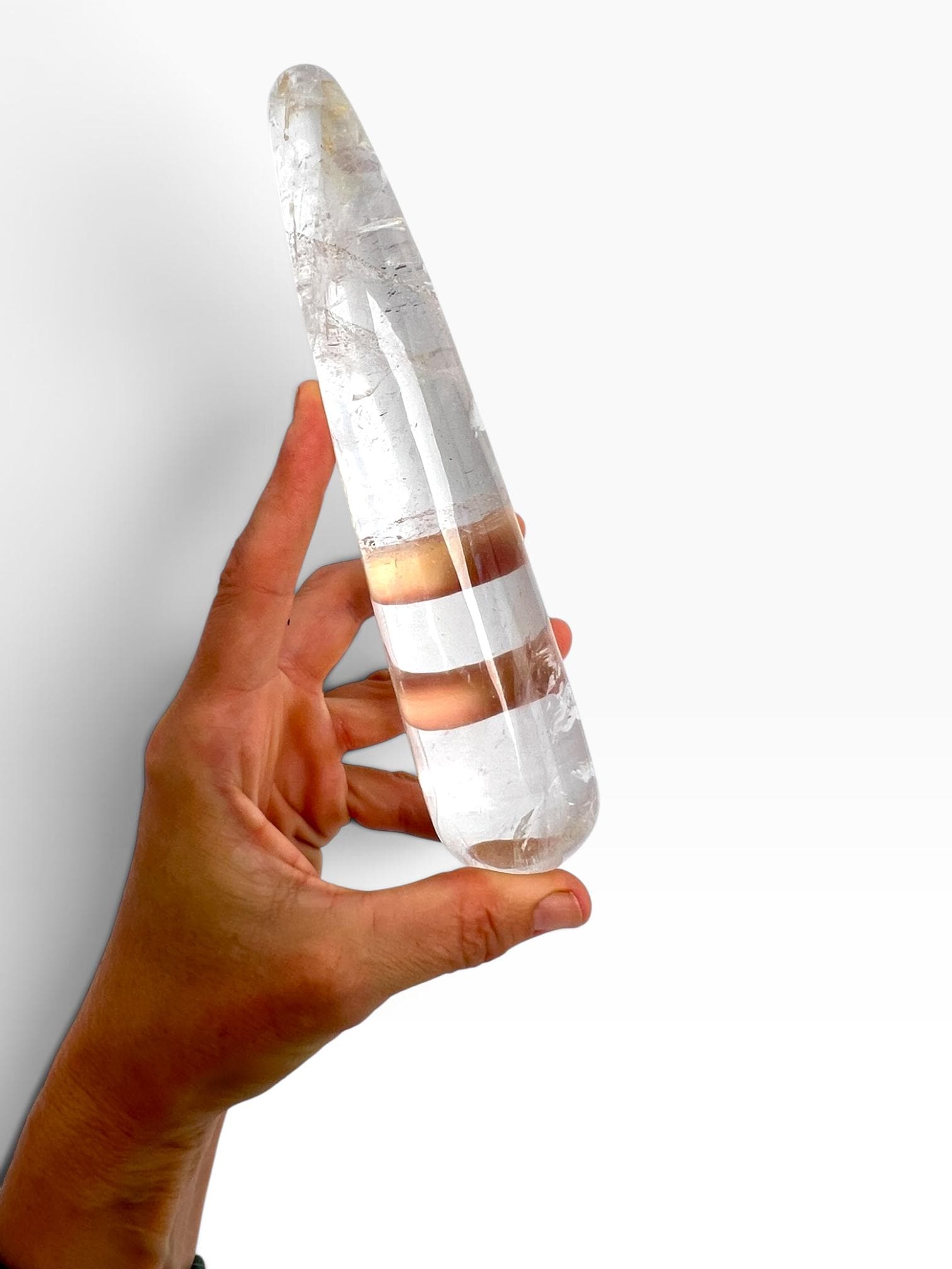 Clear Quartz Crystal Massage Wand Tool