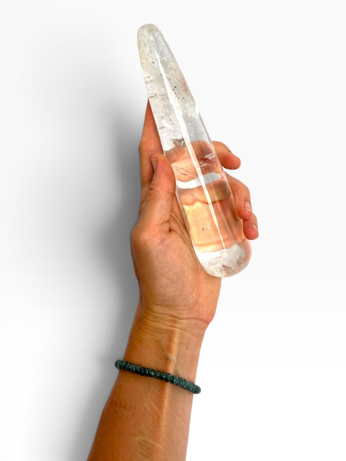 Clear Quartz Crystal Massage Wand Tool