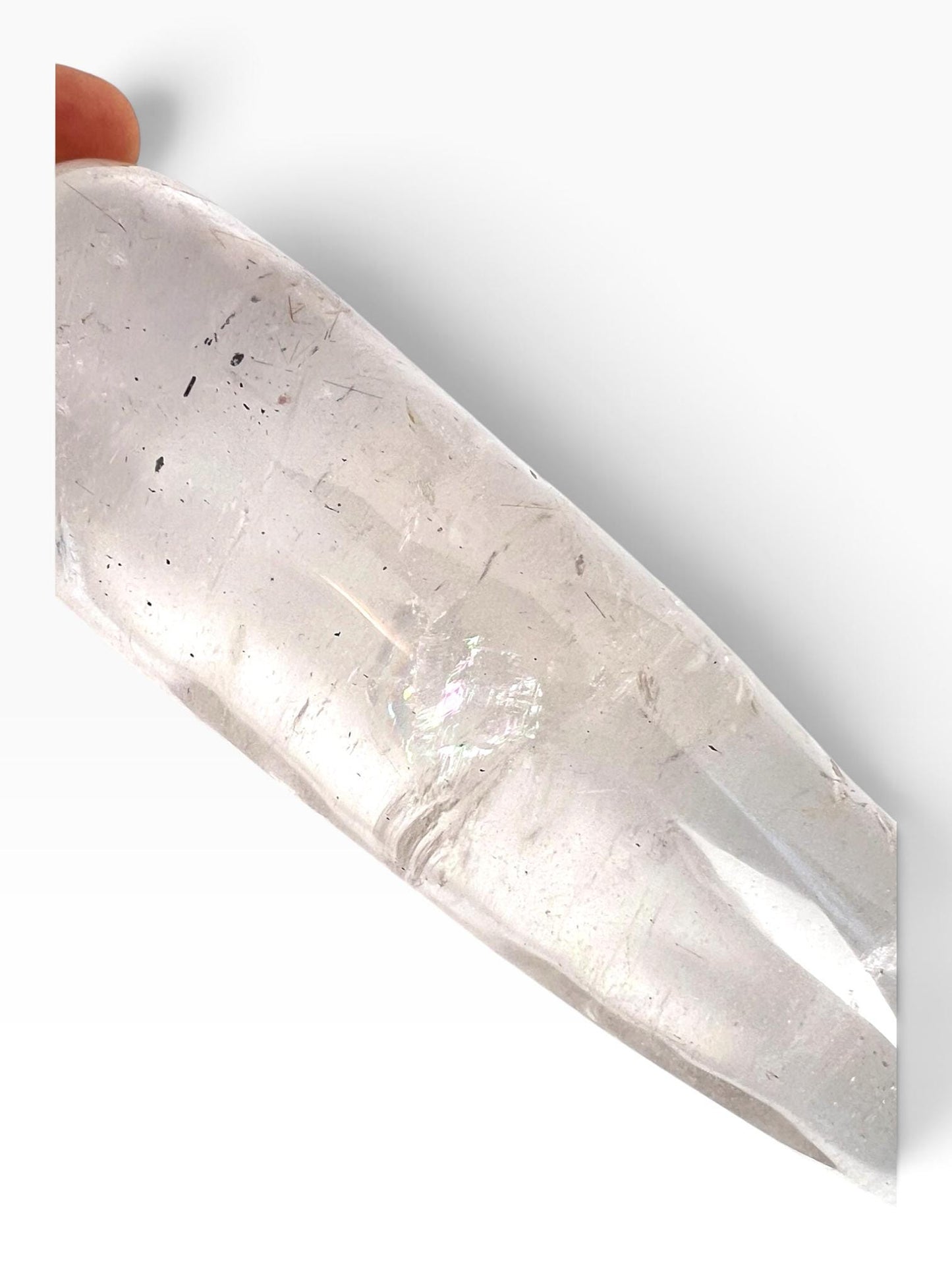 Clear Quartz Rainbow Crystal Massage Wand Tool