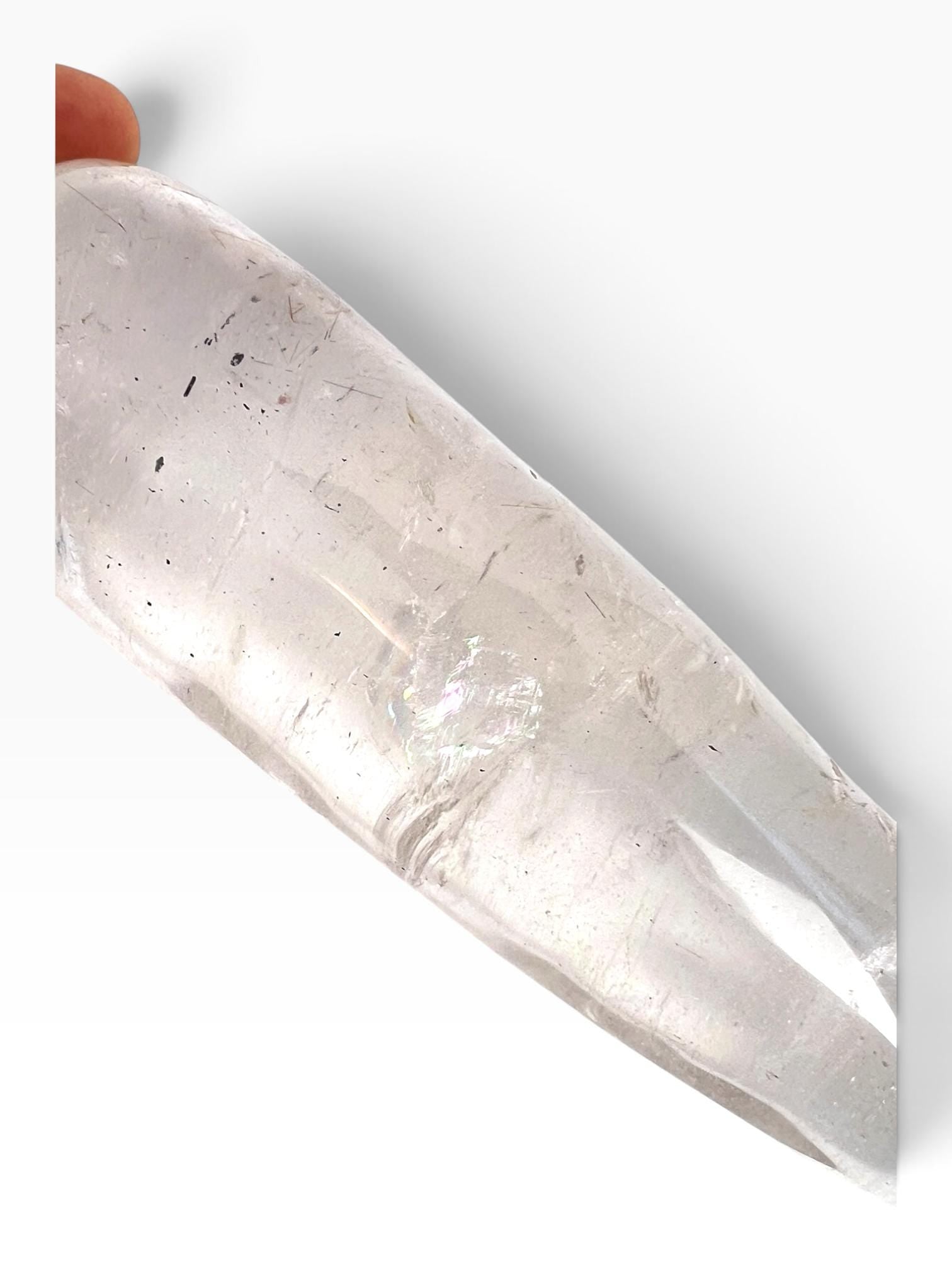 Clear Quartz Rainbow Crystal Massage Wand Tool