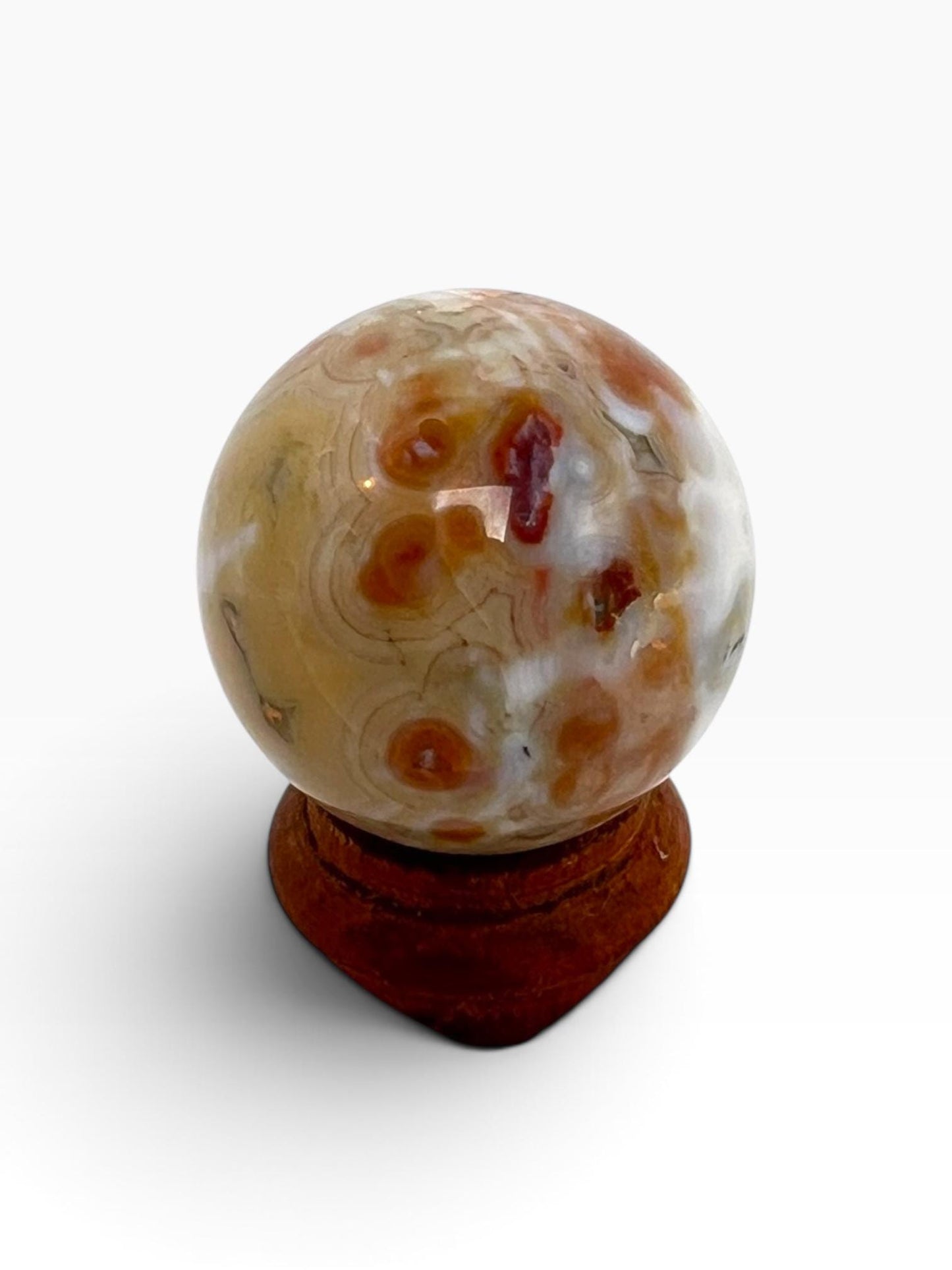 Ocean Jasper Sphere Old Stock Crystal Sphere: Vein 7