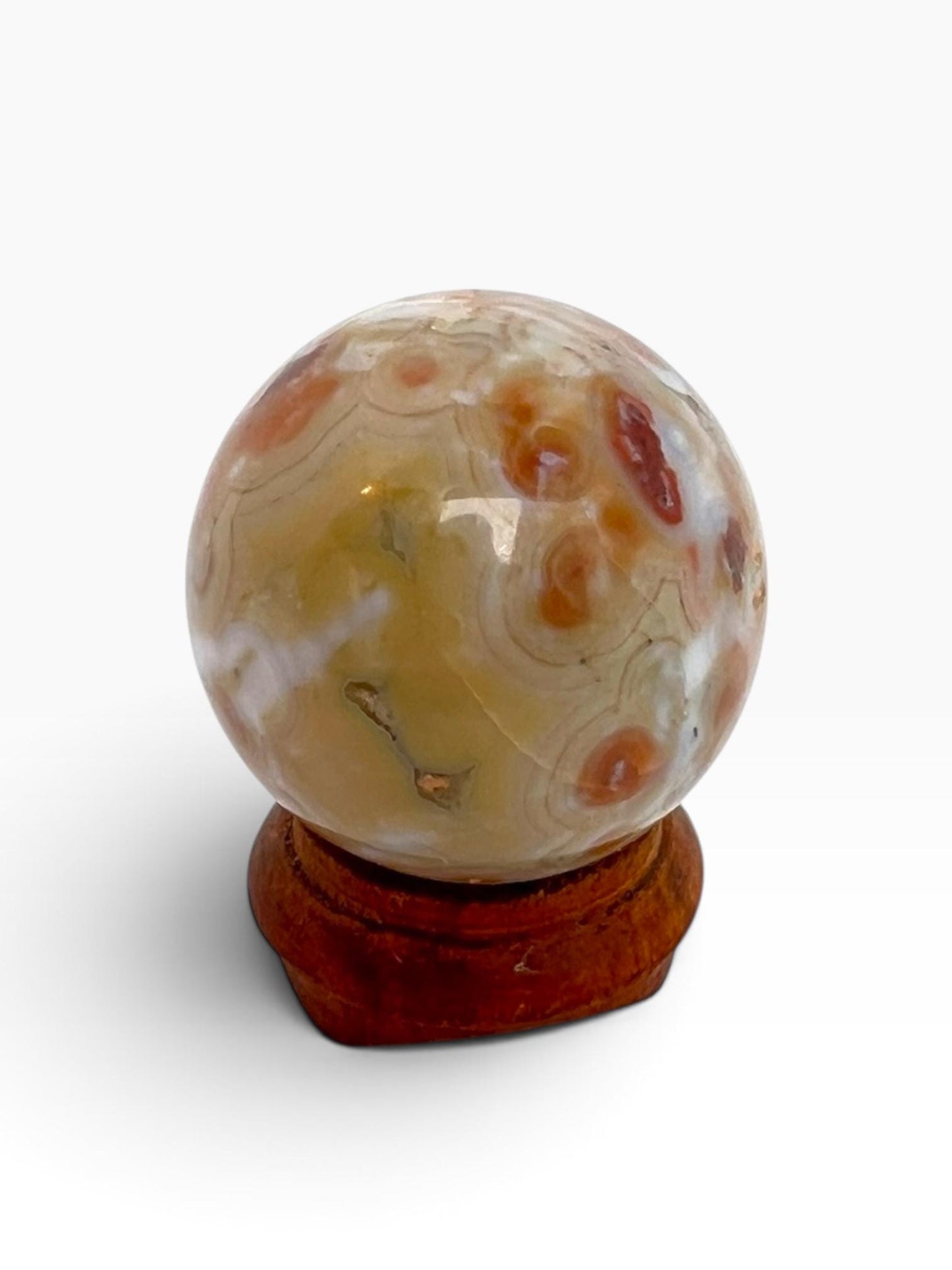 Ocean Jasper Sphere Old Stock Crystal Sphere: Vein 7
