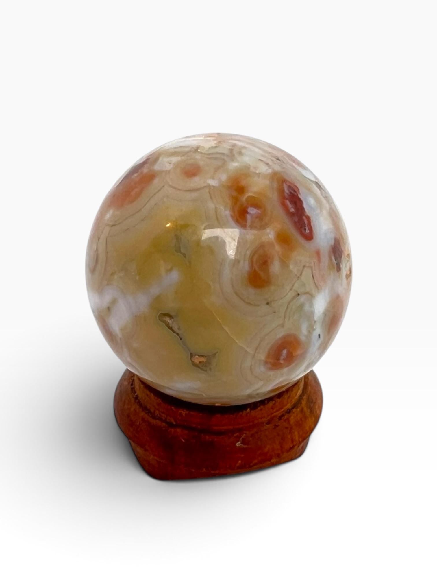 Ocean Jasper Sphere Old Stock Crystal Sphere: Vein 7