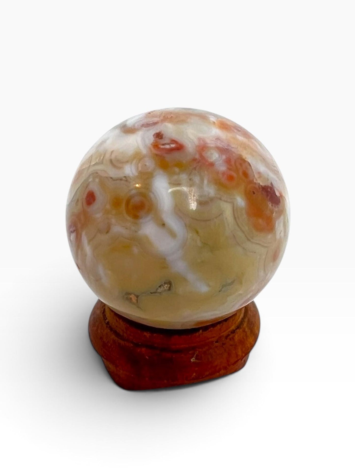 Ocean Jasper Sphere Old Stock Crystal Sphere: Vein 7