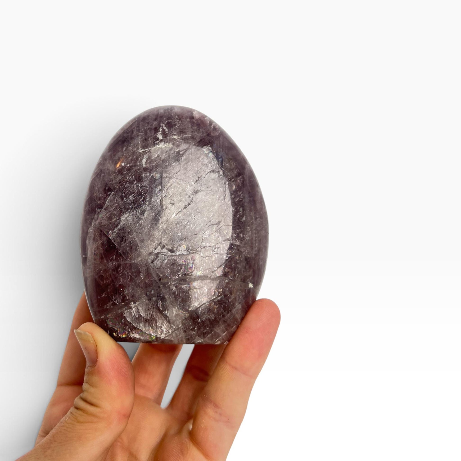 Purple Anhydrite Freeform: Polished Rare Free Standing Crystal