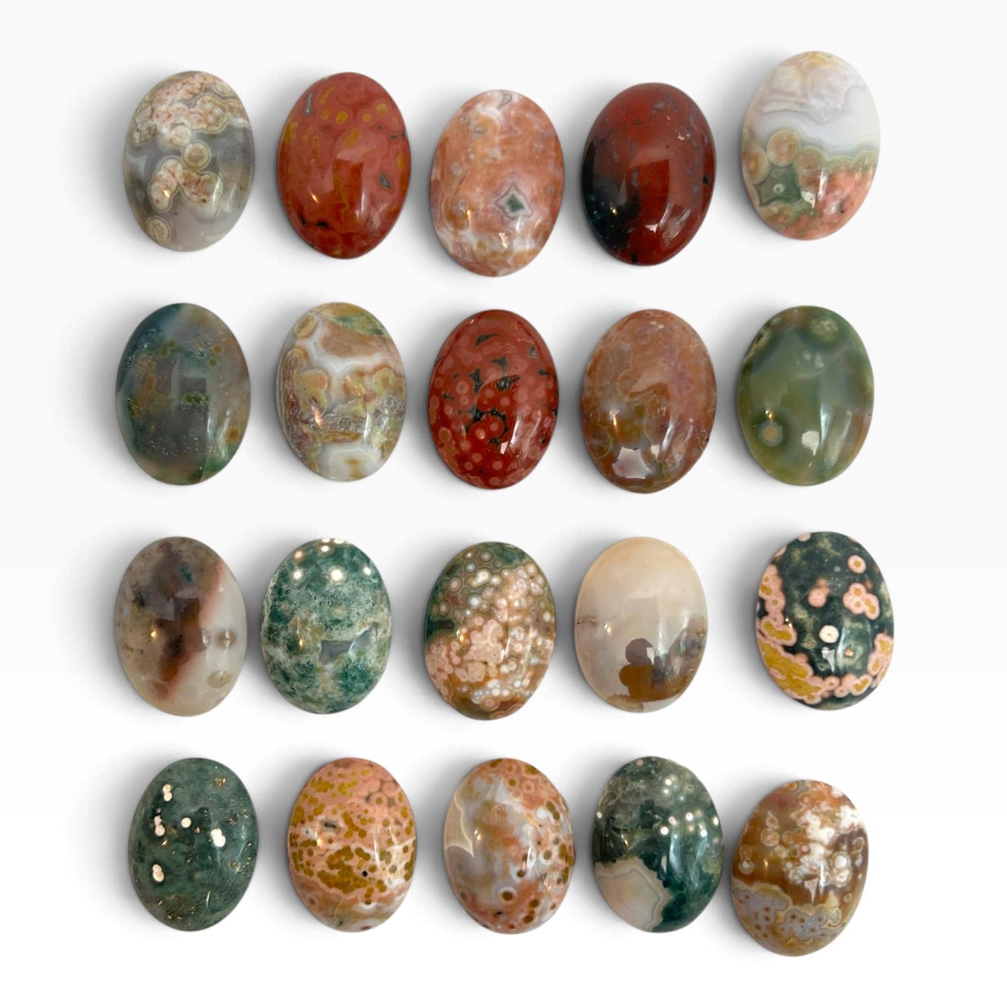 Ocean Jasper Marovato Cabochons set of 5: Your Choice