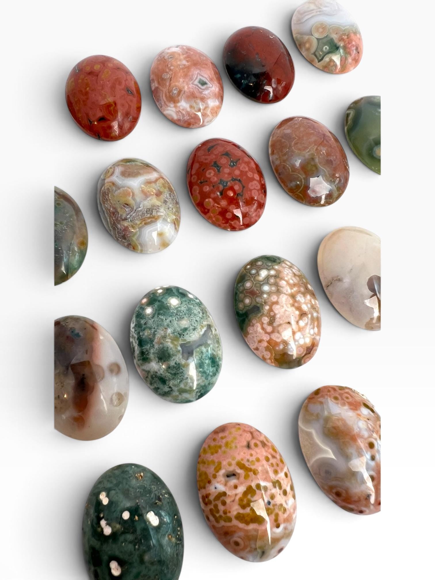 Ocean Jasper Marovato Cabochons set of 5: Your Choice