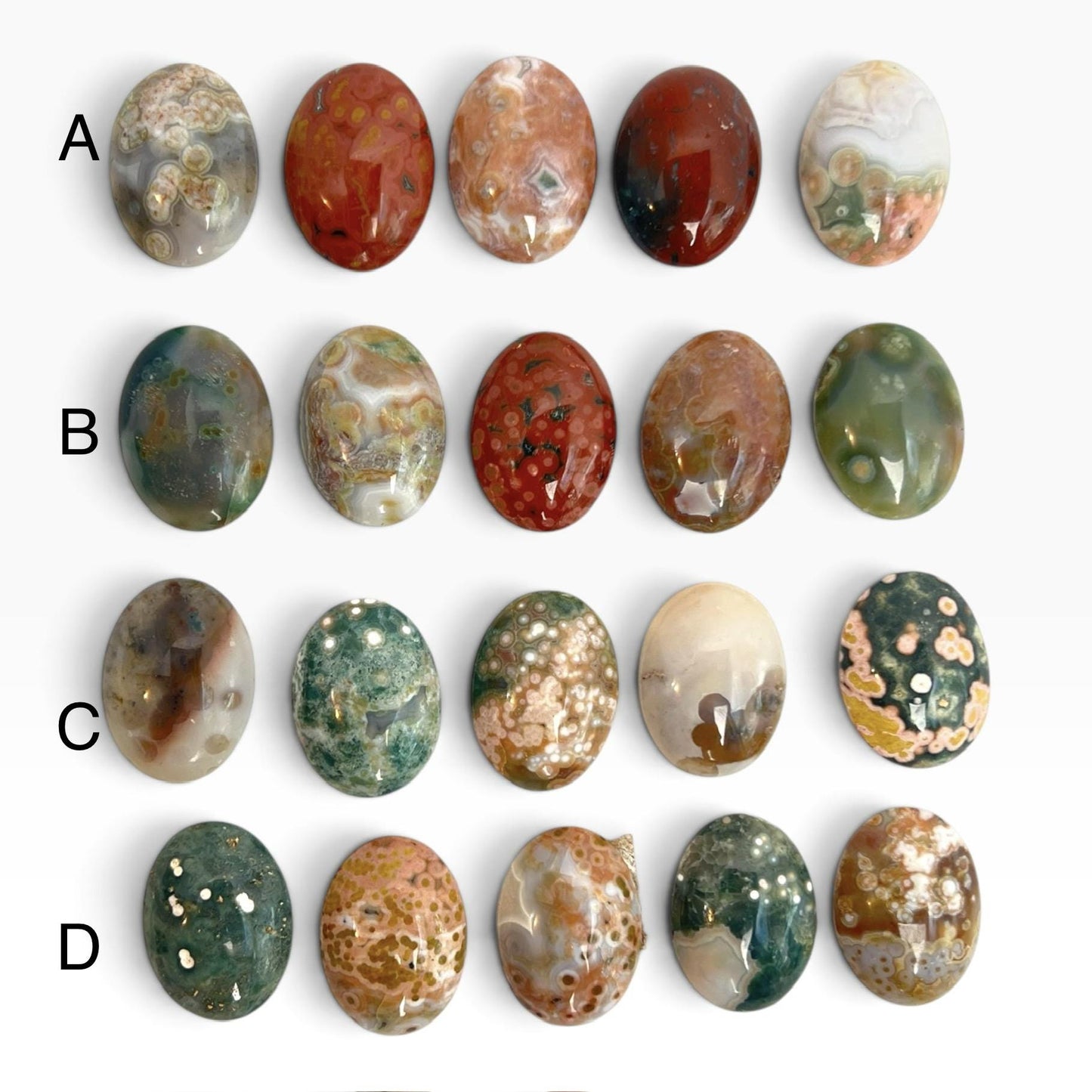 Ocean Jasper Marovato Cabochons set of 5: Your Choice