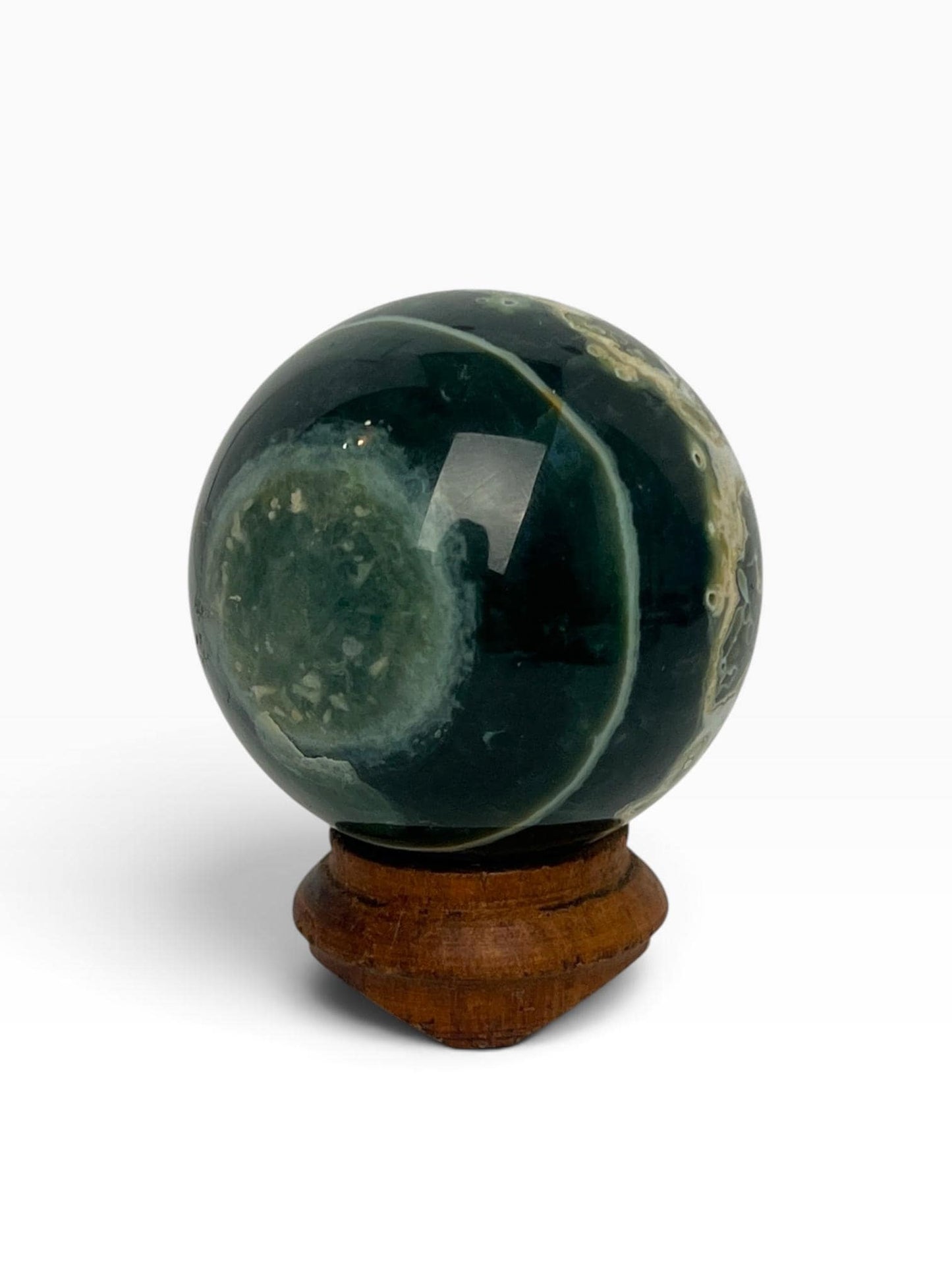 Ocean Jasper Sphere Old Stock Crystal Sphere: Vein 7