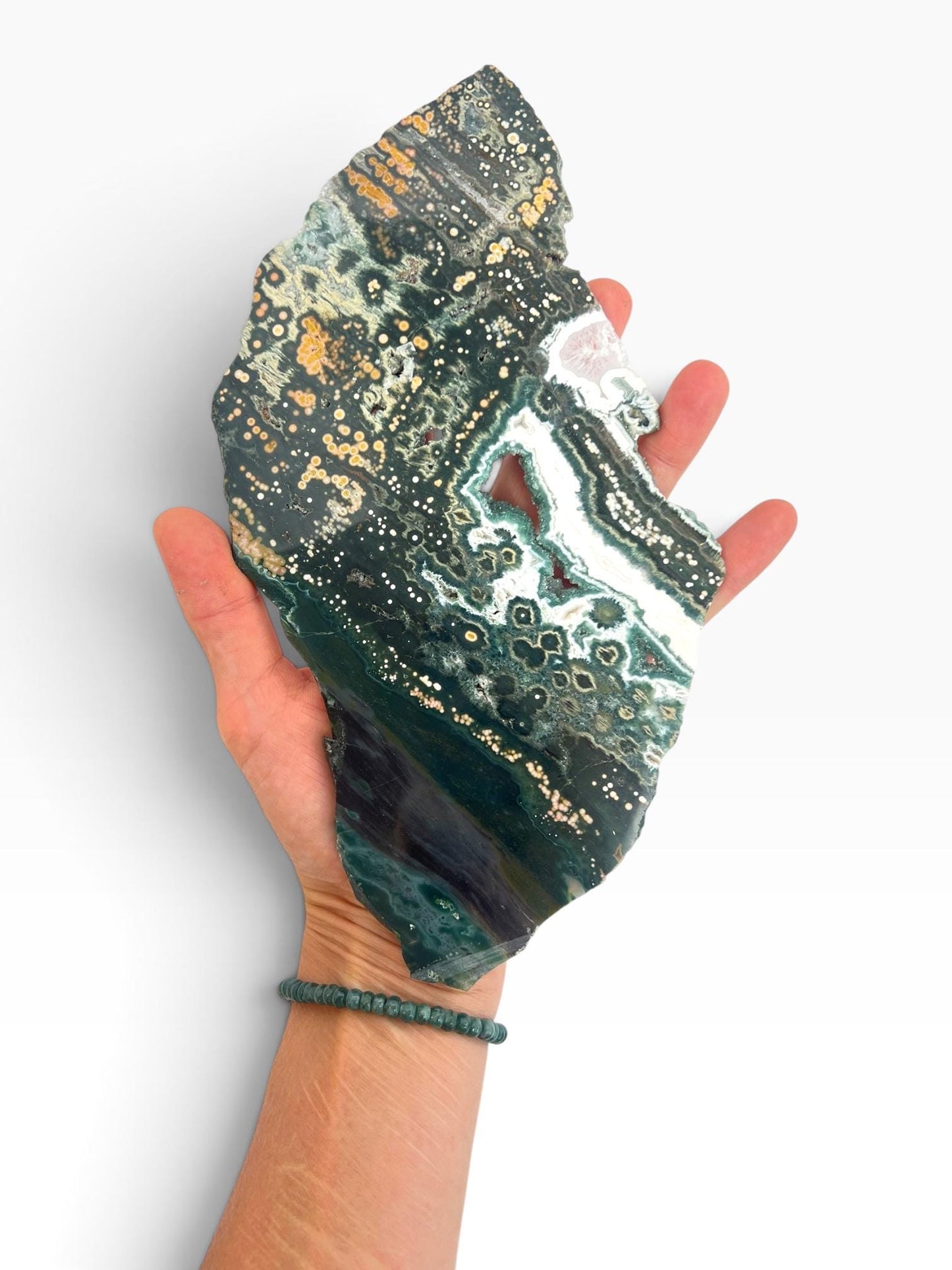 Ocean Jasper Marovato Slab : Polished Early Vein Collection Piece