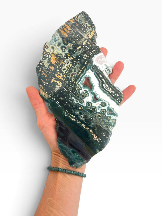 Ocean Jasper Marovato Slab : Polished Early Vein Collection Piece