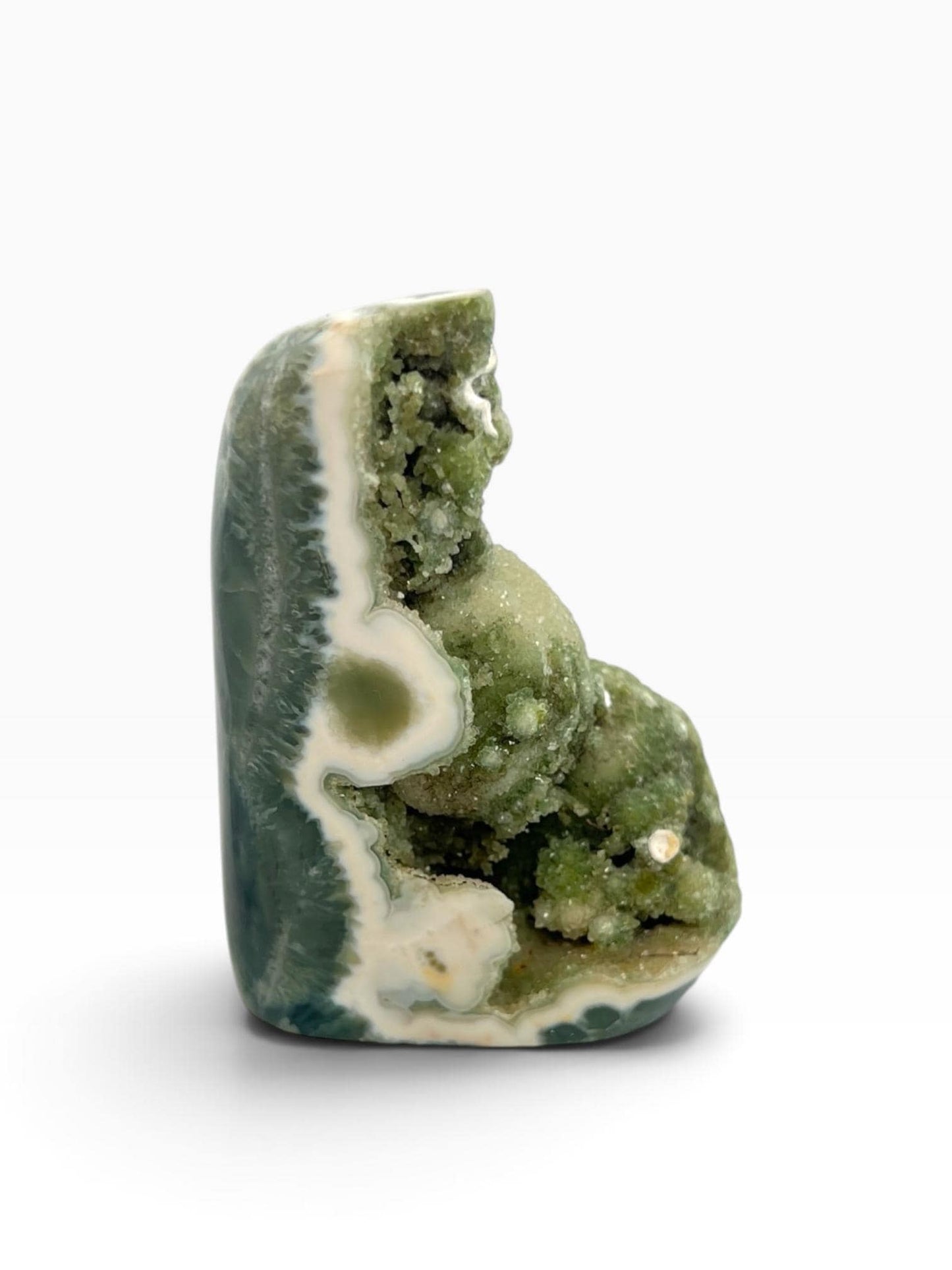 Ocean Jasper Botryoidal Druzy Free Form : Semi Polished Early Vein Marovato Collection Piece