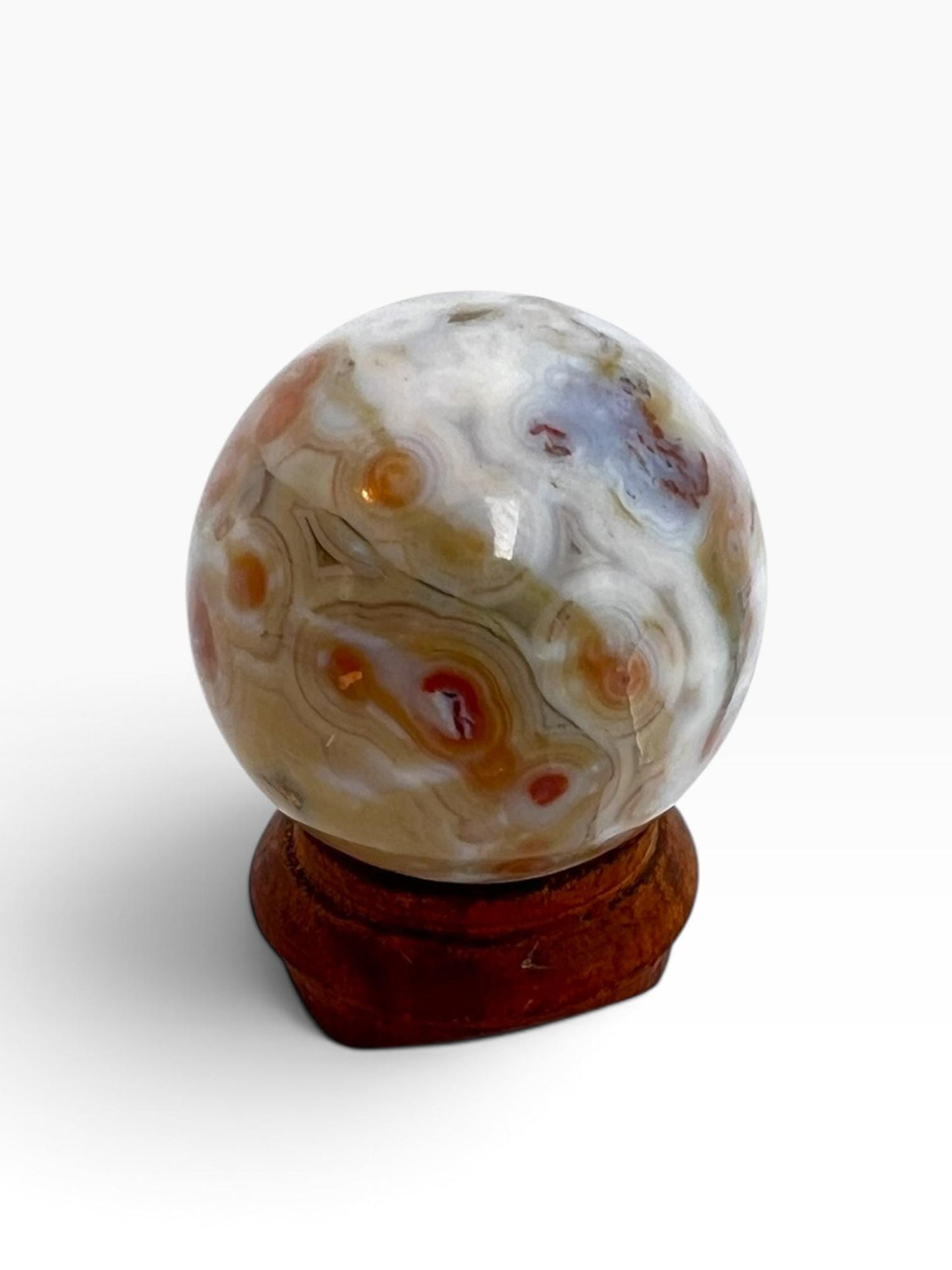 Ocean Jasper Sphere Old Stock Crystal Sphere: Vein 7
