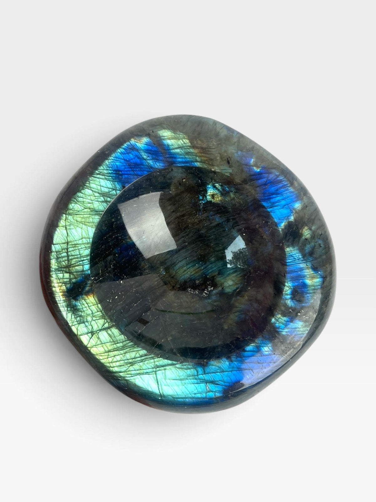 Labradorite Crystal Bowl: Carved Polished Dish