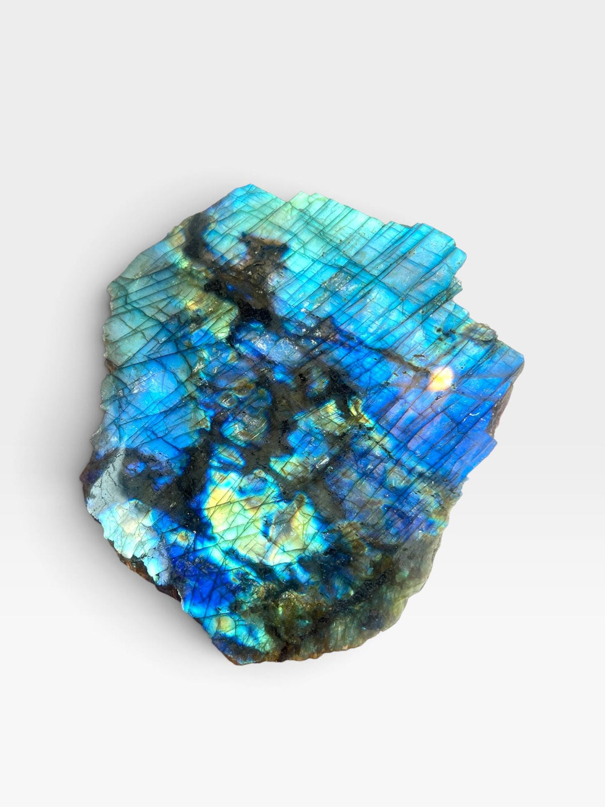 Labradorite Crystal Slab: Polished Slice